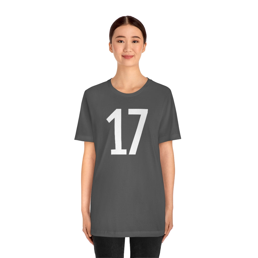 T-Shirt Numbered T Shirt with Number On Them for Numerological Black Tshirt Outfit 17 Petrova Designs