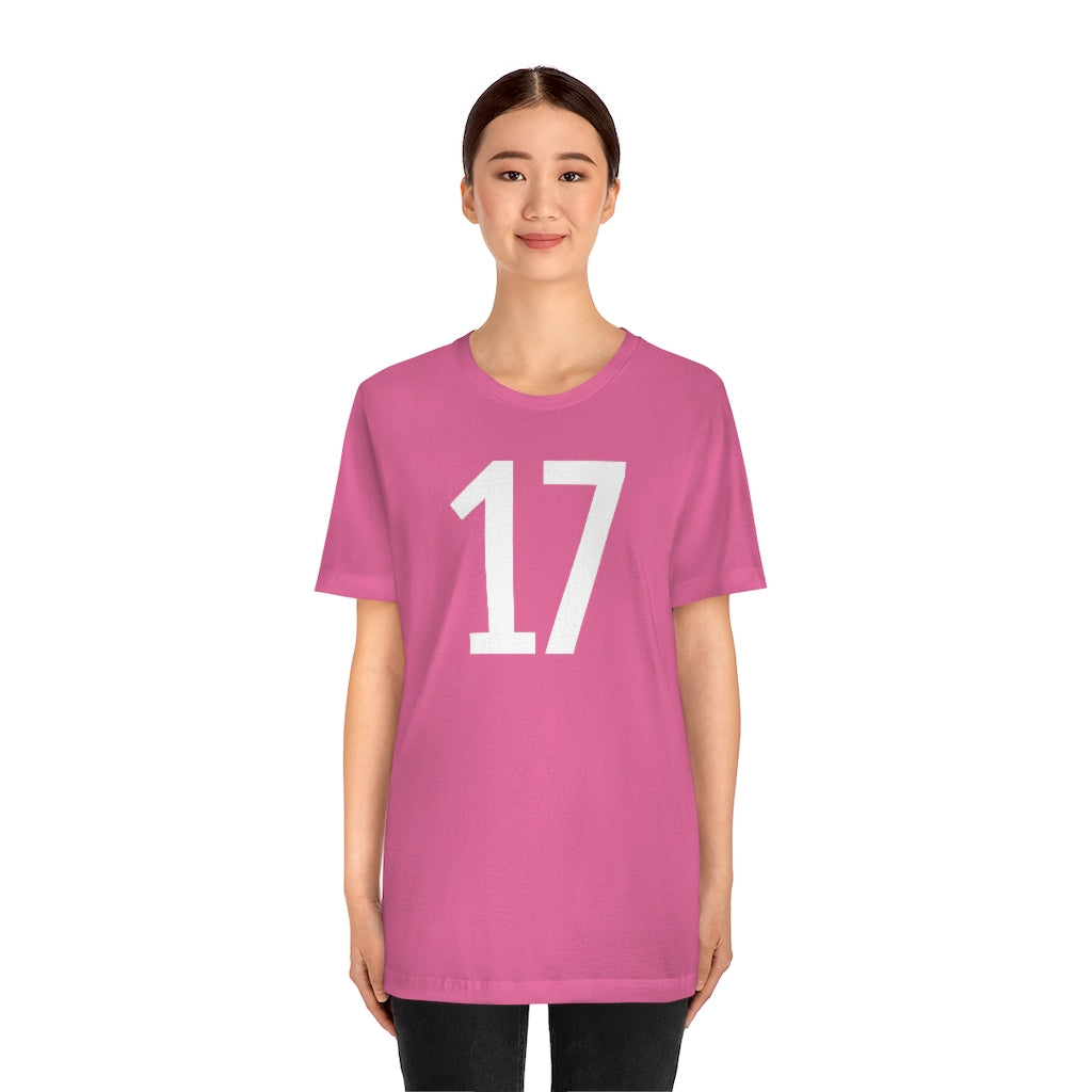 T-Shirt Numbered T Shirt with Number On Them for Numerological Black Tshirt Outfit 17 Petrova Designs