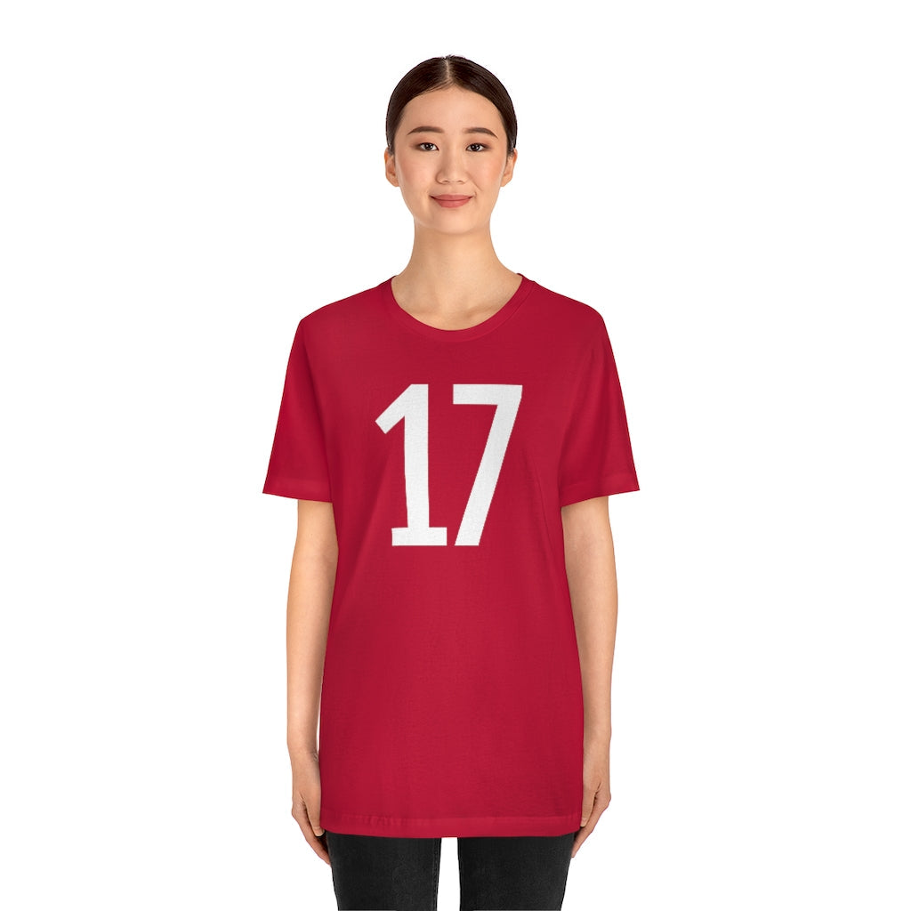 T-Shirt Numbered T Shirt with Number On Them for Numerological Black Tshirt Outfit 17 Petrova Designs