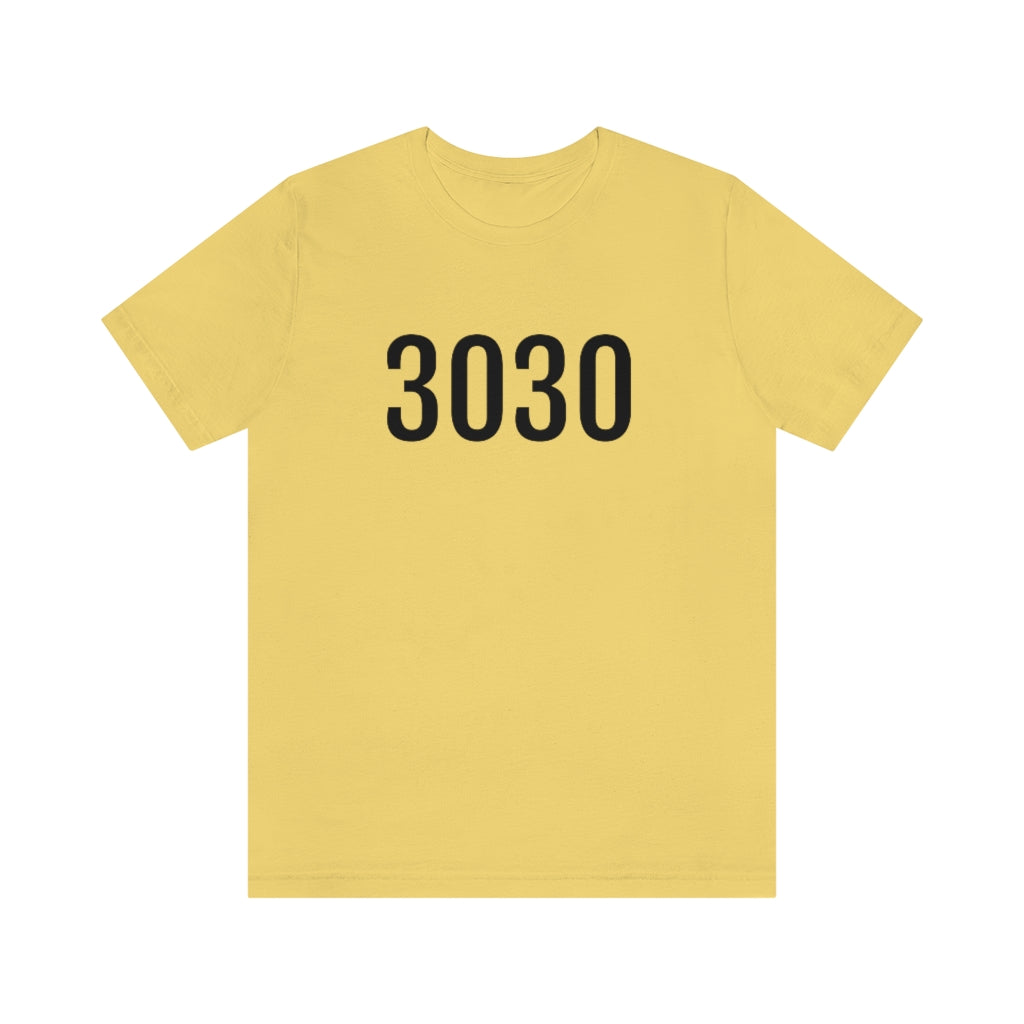 Yellow T-Shirt Numbered T Shirt with Number On Them for Numerological Black Tshirt Outfit 3030 Petrova Designs