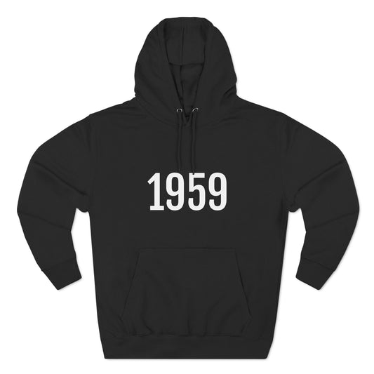 Hoodie Sweatshirt for Men & Women with Number On for Year Black Hoodie Outfit 1959 Petrova Designs