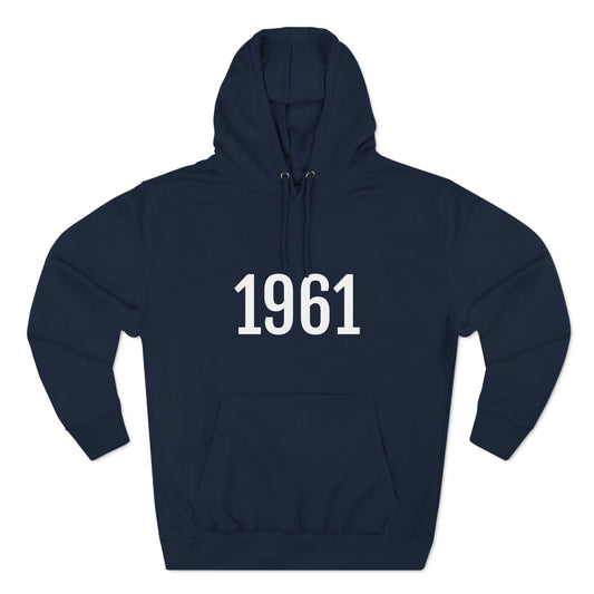 Hoodie Sweatshirt for Men & Women with Number On for Year Black Hoodie Outfit 1961 Petrova Designs