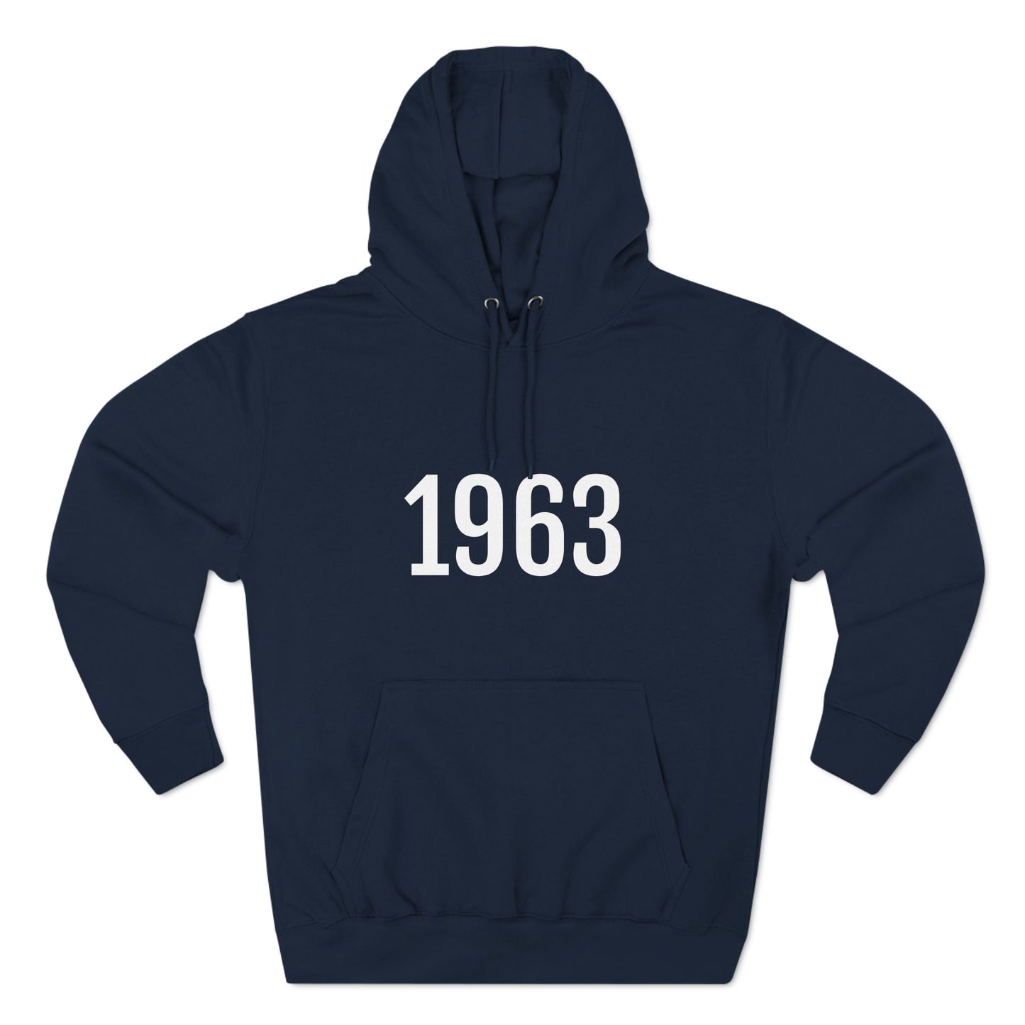 Hoodie Sweatshirt for Men & Women with Number On for Year Black Hoodie Outfit 1963 Petrova Designs