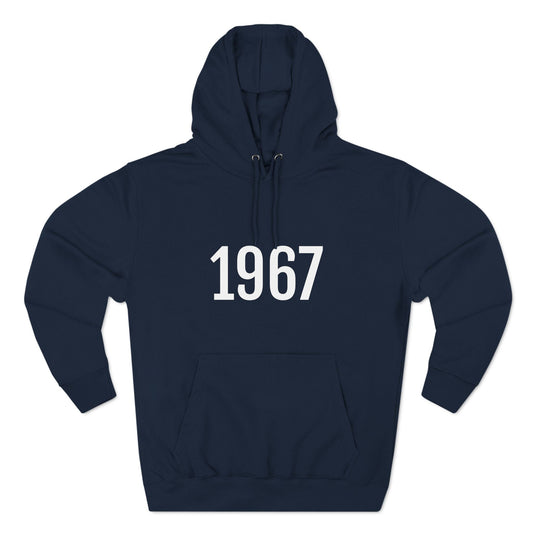 Hoodie Sweatshirt for Men & Women with Number On for Year Black Hoodie Outfit 1967 Petrova Designs