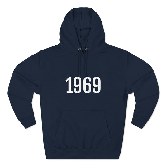 Hoodie Sweatshirt for Men & Women with Number On for Year Black Hoodie Outfit 1969 Petrova Designs