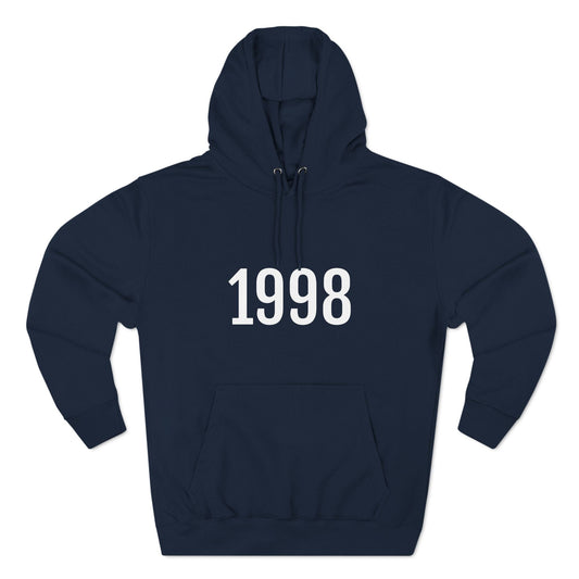 Hoodie Sweatshirt for Men & Women with Number On for Year Black Hoodie Outfit 1998 Petrova Designs