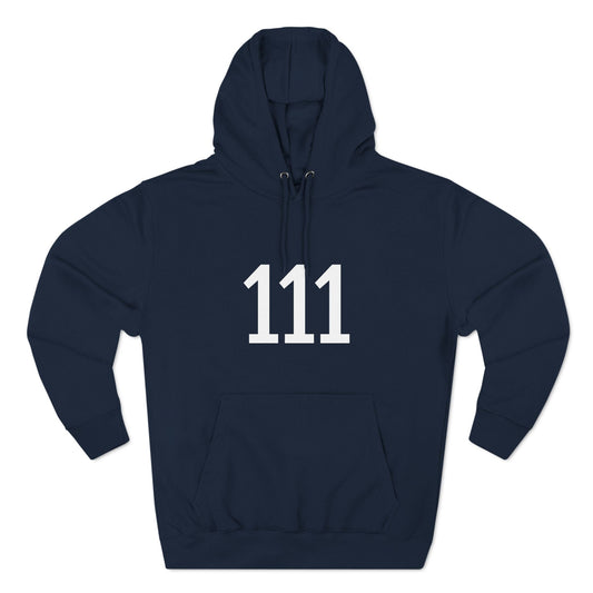 Hoodie Sweatshirt Numbered Hoodie with Numerology Numbers 111 Angel Number Petrova Designs