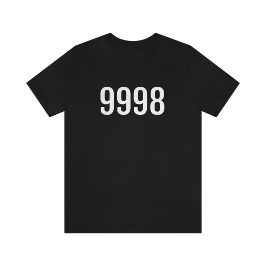 Black T-Shirt Tee Shirt with Numbers On Them for Numbered T-Shirt Outfit Numerology Aesthetic Petrova Designs