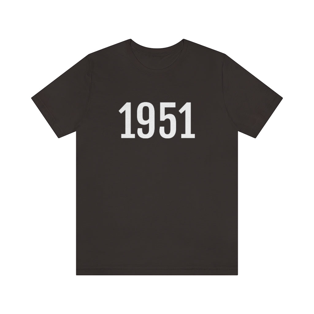 Brown T-Shirt Tee Shirt with Numbers On Them for Numbered T-Shirt Outfit Numerology Aesthetic Petrova Designs