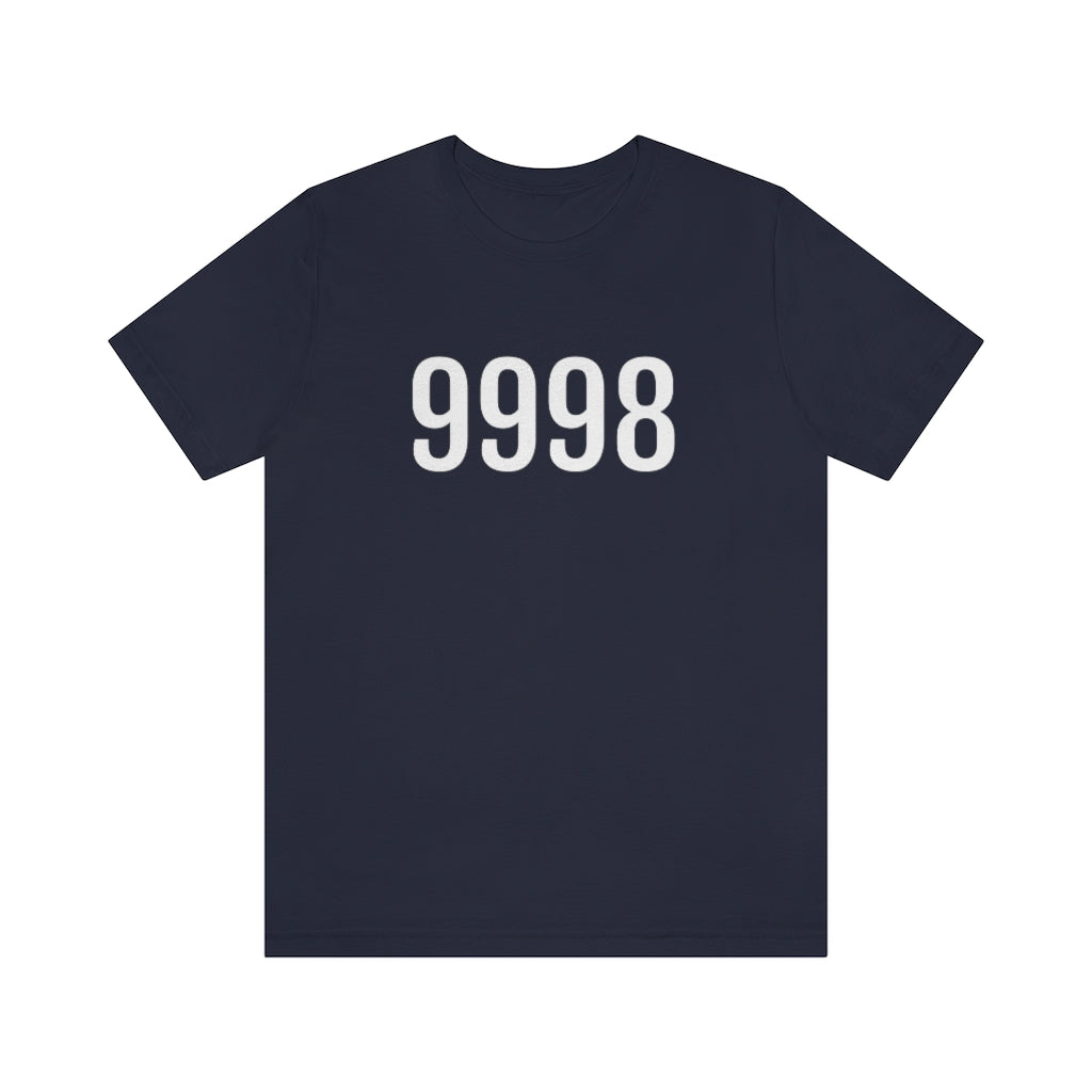 Navy T-Shirt Tee Shirt with Numbers On Them for Numbered T-Shirt Outfit Numerology Aesthetic Petrova Designs