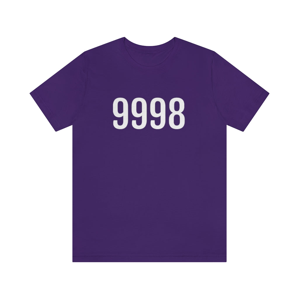 Team Purple T-Shirt Tee Shirt with Numbers On Them for Numbered T-Shirt Outfit Numerology Aesthetic Petrova Designs