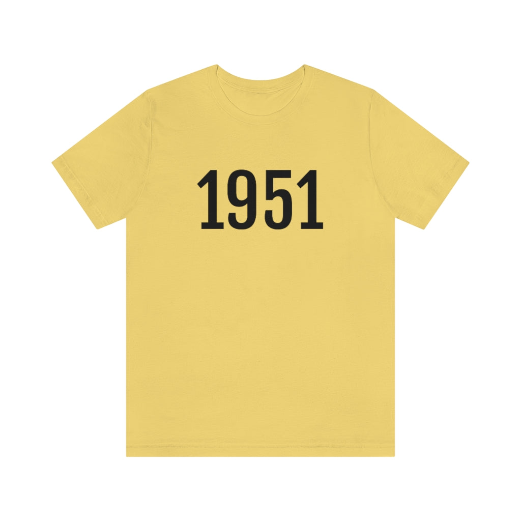 Yellow T-Shirt Tee Shirt with Numbers On Them for Numbered T-Shirt Outfit Numerology Aesthetic Petrova Designs