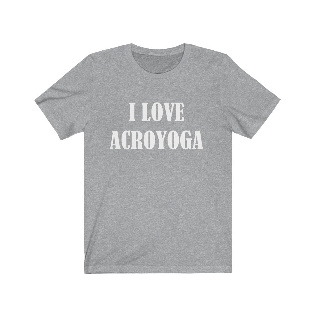 Athletic Heather T-Shirt Text Shirt for Men & Women Black Bella Canvas Shirts for Tshirt Outfit Aesthetic Acro Yoga Petrova Designs