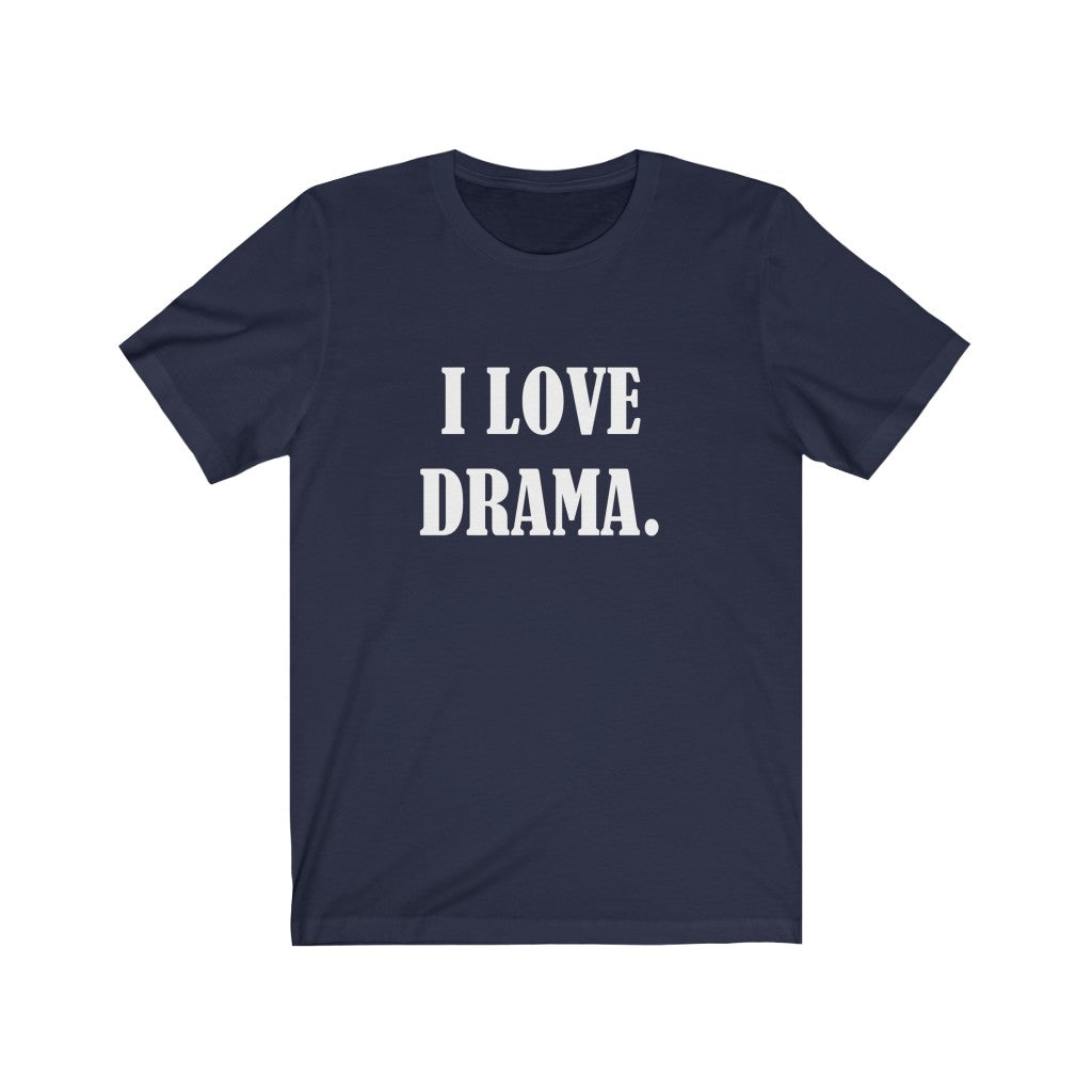 Navy T-Shirt Text Shirt for Men & Women Black Bella Canvas Shirts for Tshirt Outfit Aesthetic Acting Actor Drama Petrova Designs