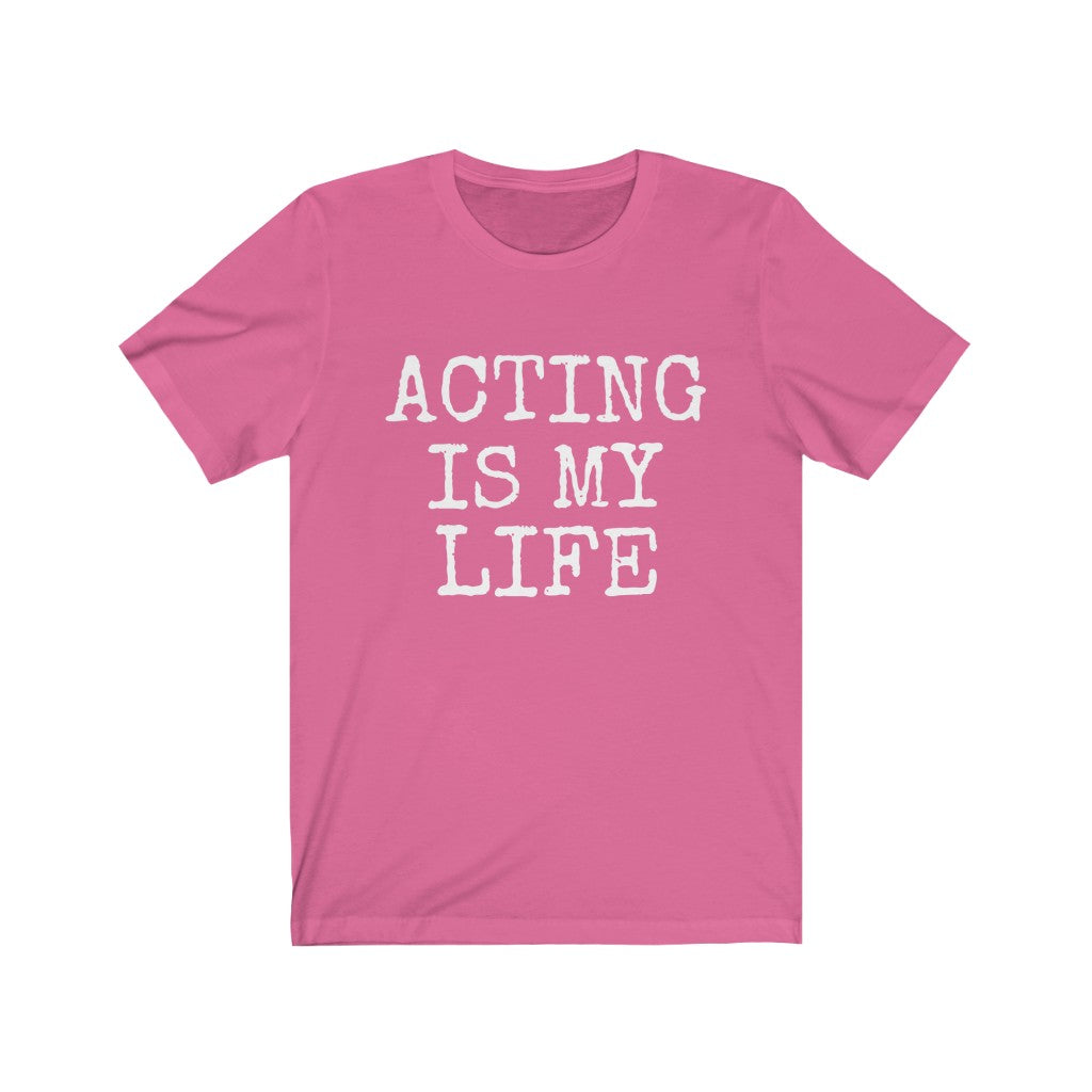 Charity Pink T-Shirt Text Shirt for Men & Women Black Bella Canvas Shirts for Tshirt Outfit Aesthetic Actor Actress Acting Petrova Designs