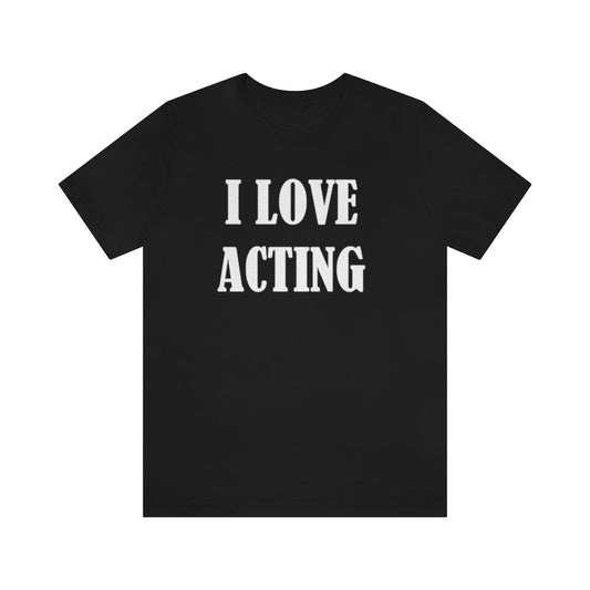 Black T-Shirt Text Shirt for Men & Women Black Bella Canvas Shirts for Tshirt Outfit Aesthetic Actor Actress Petrova Designs