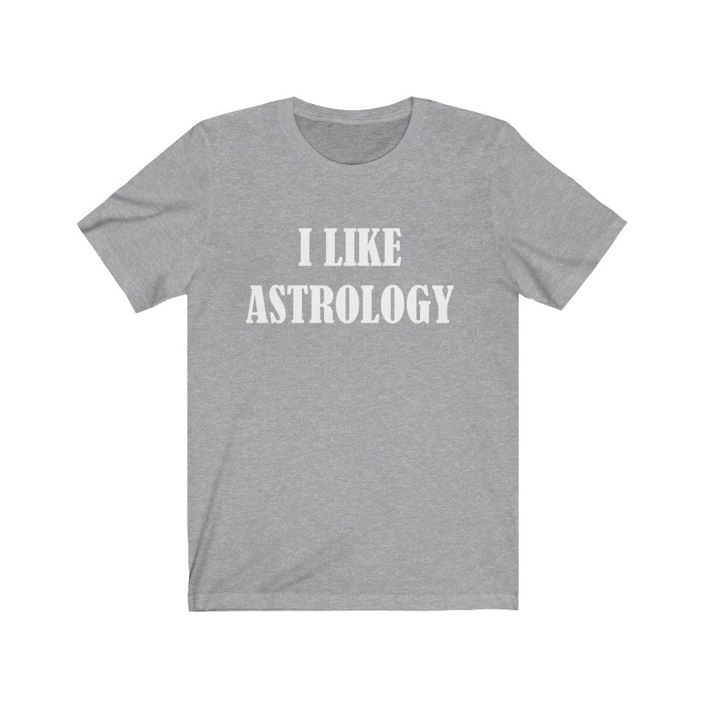 Athletic Heather T-Shirt Text Shirt for Men & Women Black Bella Canvas Shirts for Tshirt Outfit Aesthetic Astrology Petrova Designs