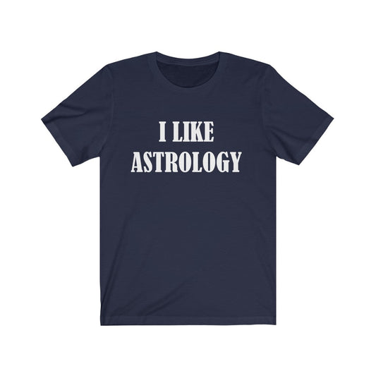 Navy T-Shirt Text Shirt for Men & Women Black Bella Canvas Shirts for Tshirt Outfit Aesthetic Astrology Petrova Designs