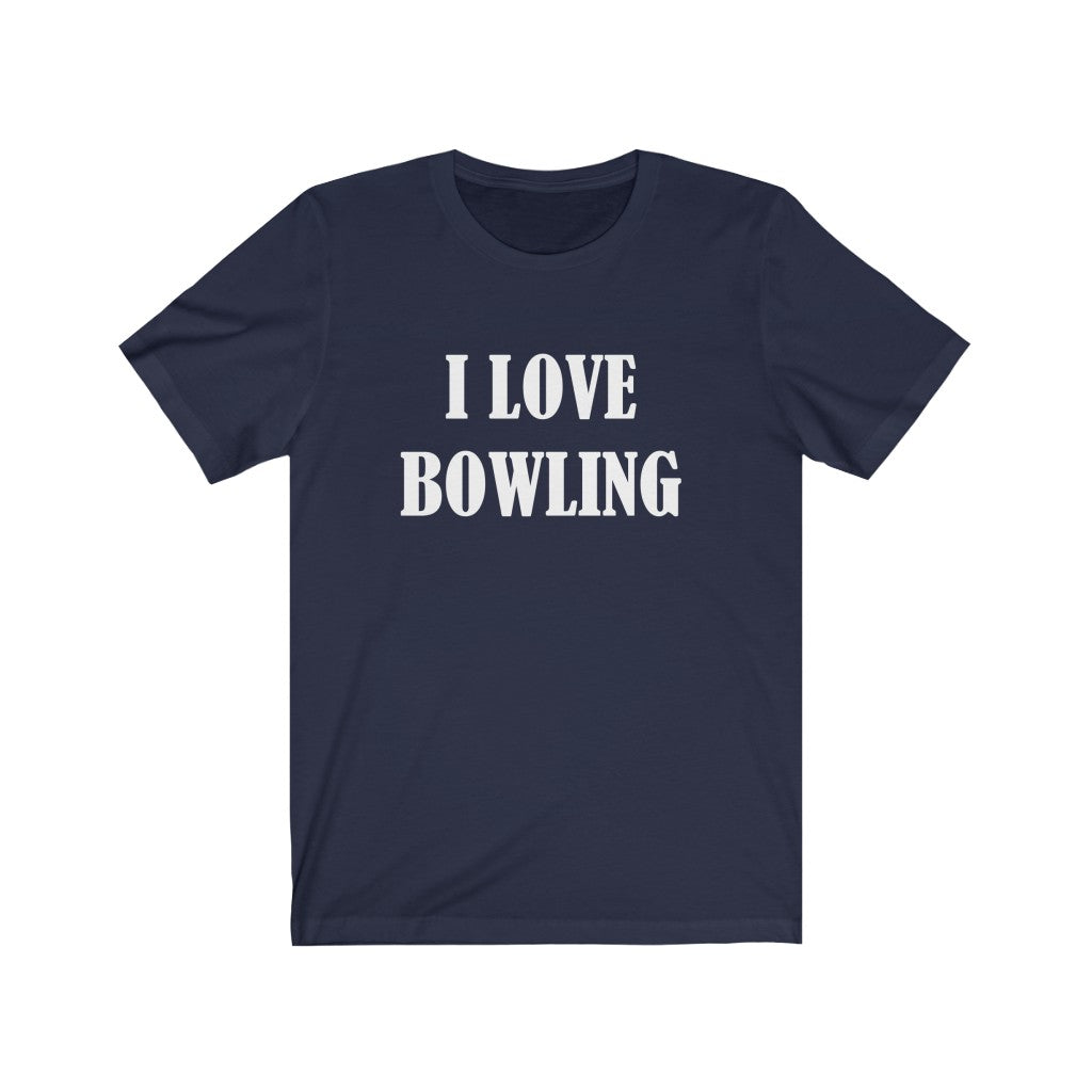 Navy T-Shirt Text Shirt for Men & Women Black Bella Canvas Shirts for Tshirt Outfit Aesthetic Bowling Petrova Designs