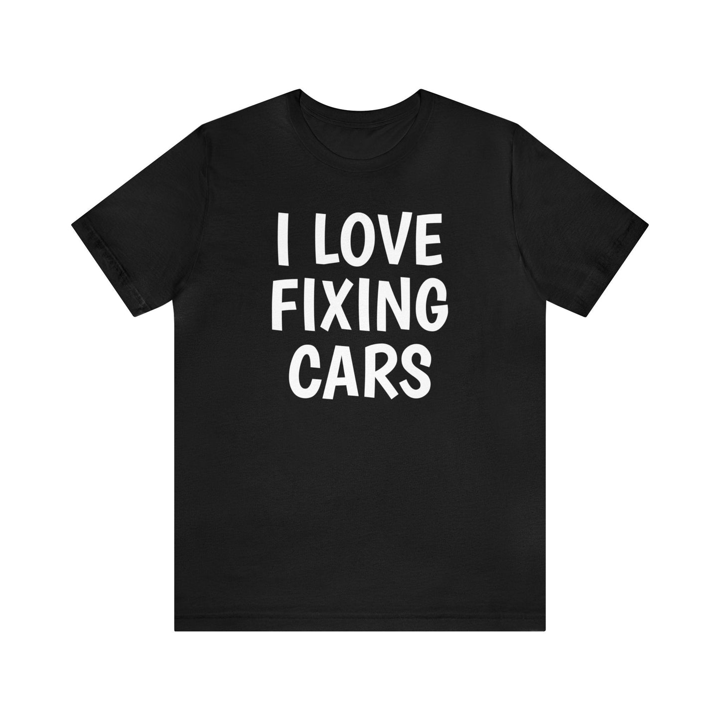 Black T-Shirt Text Shirt for Men & Women Black Bella Canvas Shirts for Tshirt Outfit Aesthetic Car Mechanic Petrova Designs