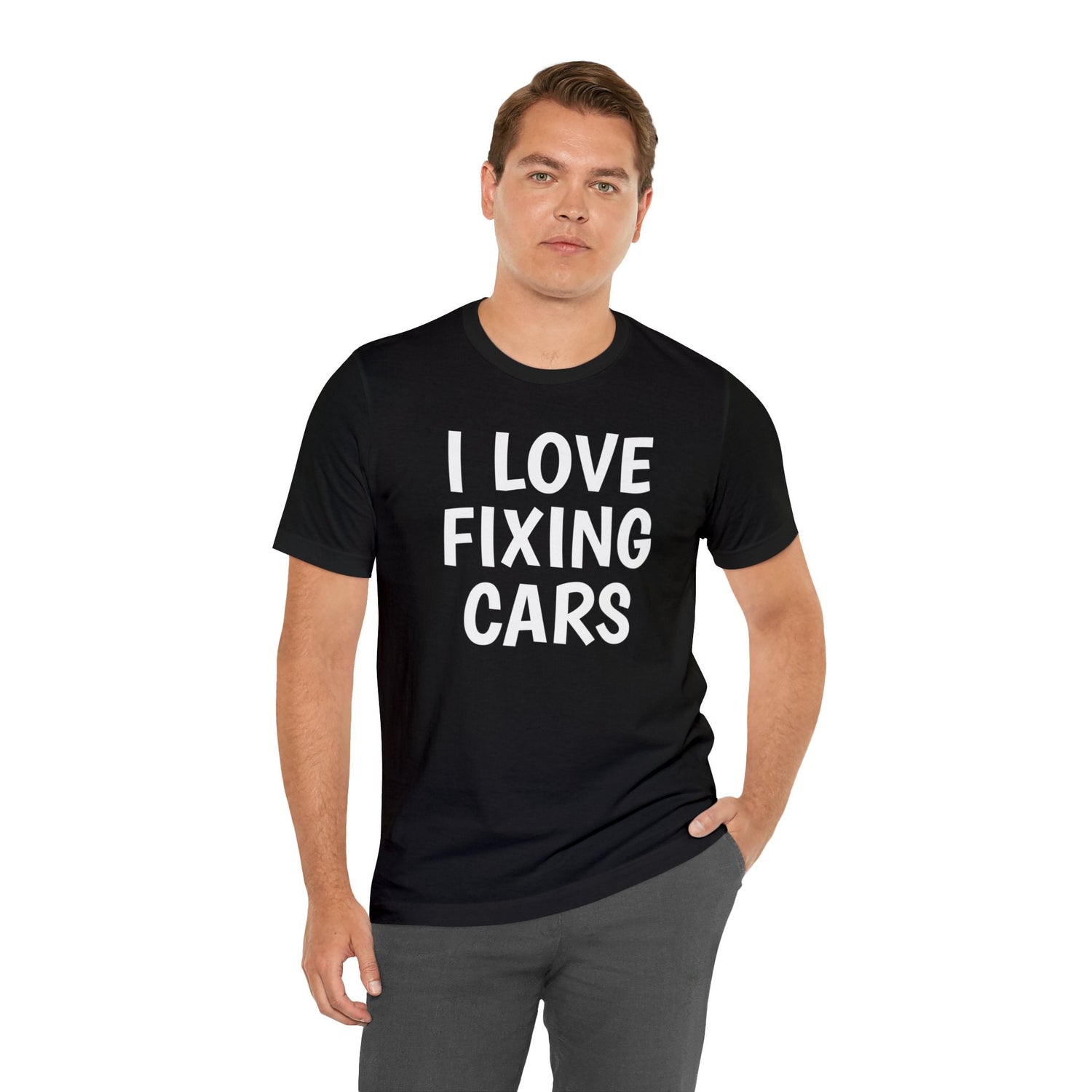 T-Shirt Text Shirt for Men & Women Black Bella Canvas Shirts for Tshirt Outfit Aesthetic Car Mechanic Petrova Designs