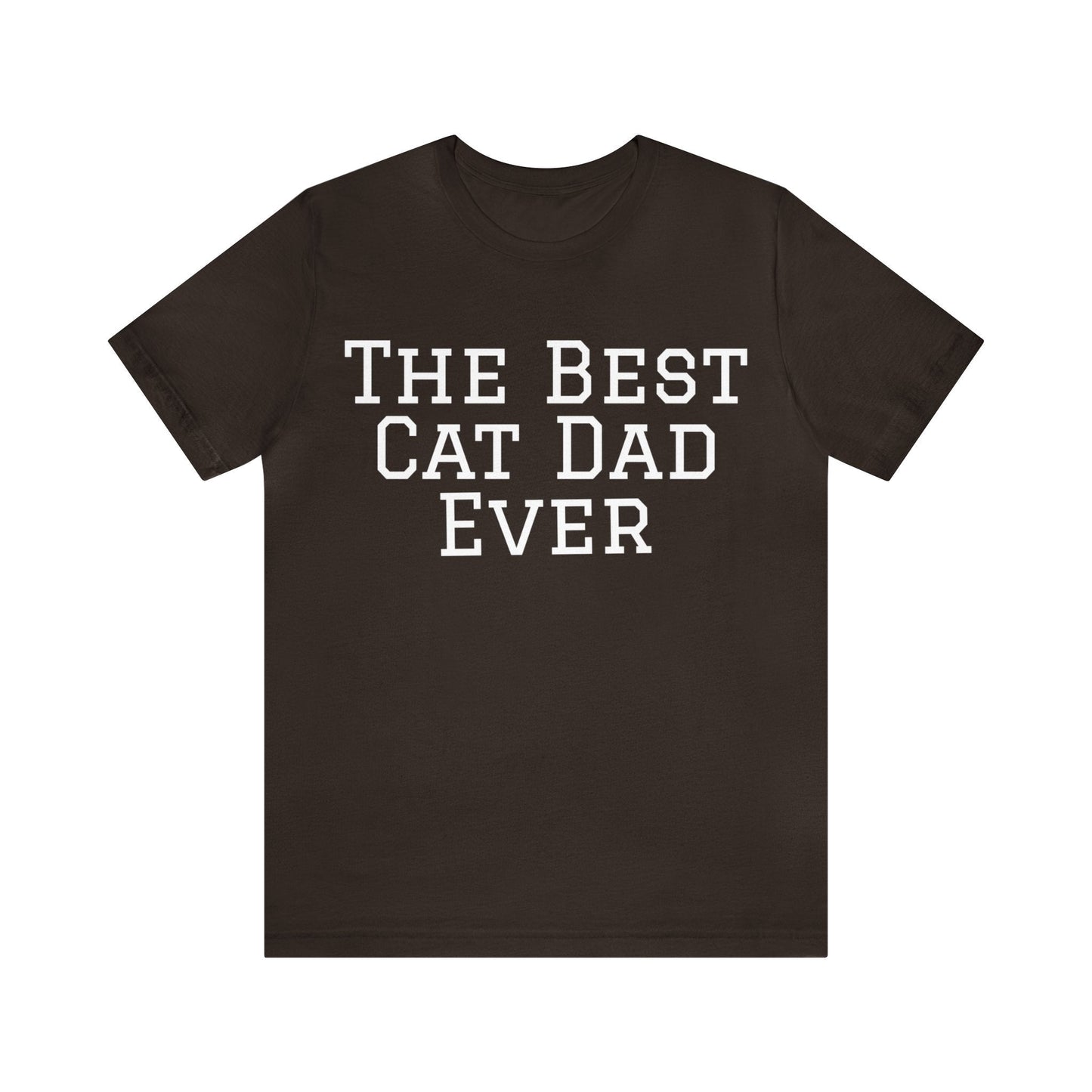 Brown T-Shirt Text Shirt for Men & Women Black Bella Canvas Shirts for Tshirt Outfit Aesthetic Cat Dad Petrova Designs