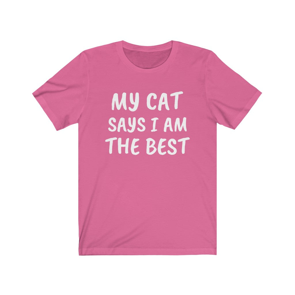 Charity Pink T-Shirt Text Shirt for Men & Women Black Bella Canvas Shirts for Tshirt Outfit Aesthetic Cat Mom Cat Dad Petrova Designs