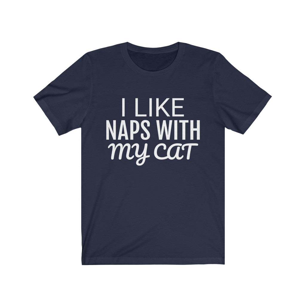 Navy T-Shirt Text Shirt for Men & Women Black Bella Canvas Shirts for Tshirt Outfit Aesthetic Cat Mom Cat Dad Petrova Designs