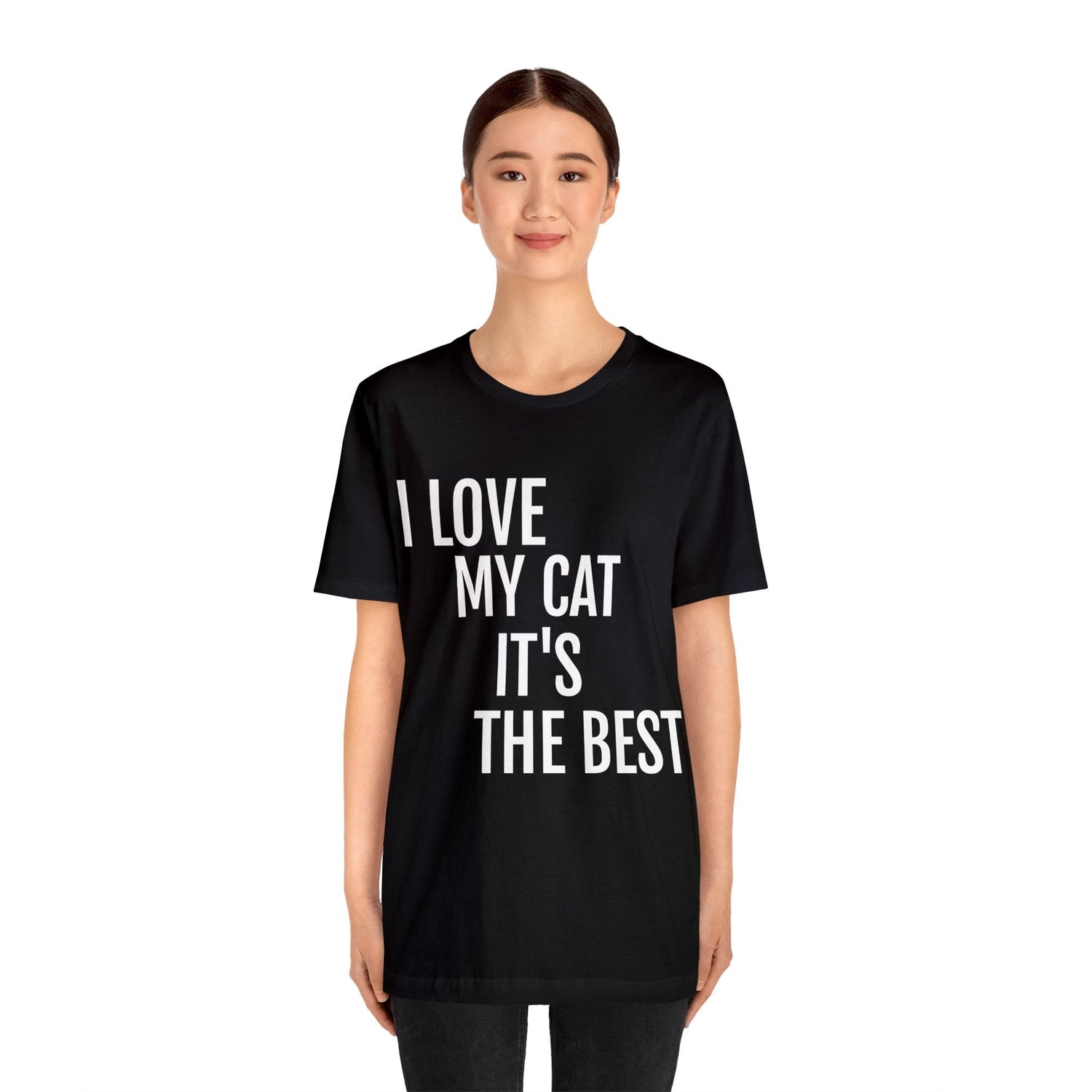 T-Shirt Text Shirt for Men & Women Black Bella Canvas Shirts for Tshirt Outfit Aesthetic Cat Mom Cat Dad Petrova Designs