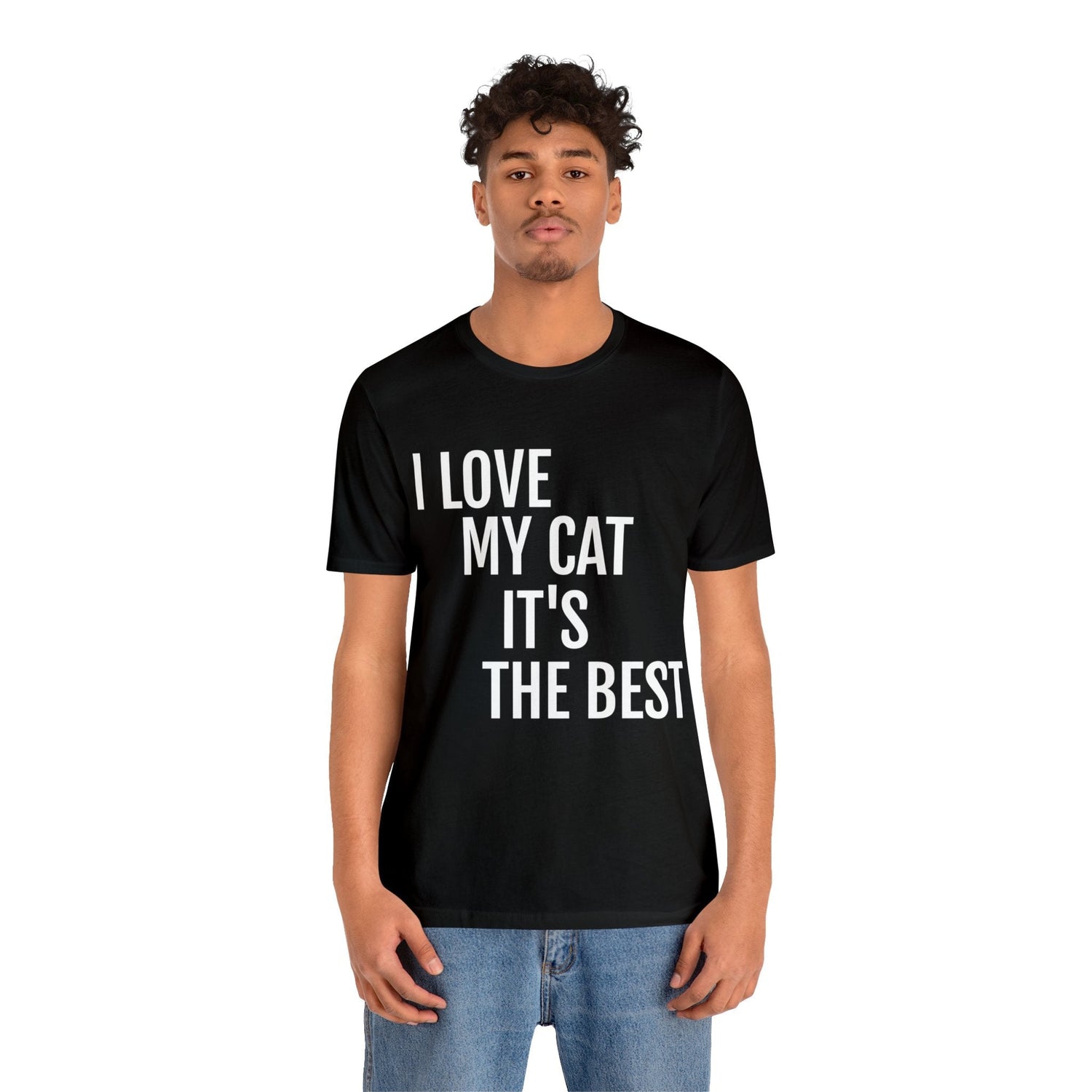 T-Shirt Text Shirt for Men & Women Black Bella Canvas Shirts for Tshirt Outfit Aesthetic Cat Mom Cat Dad Petrova Designs