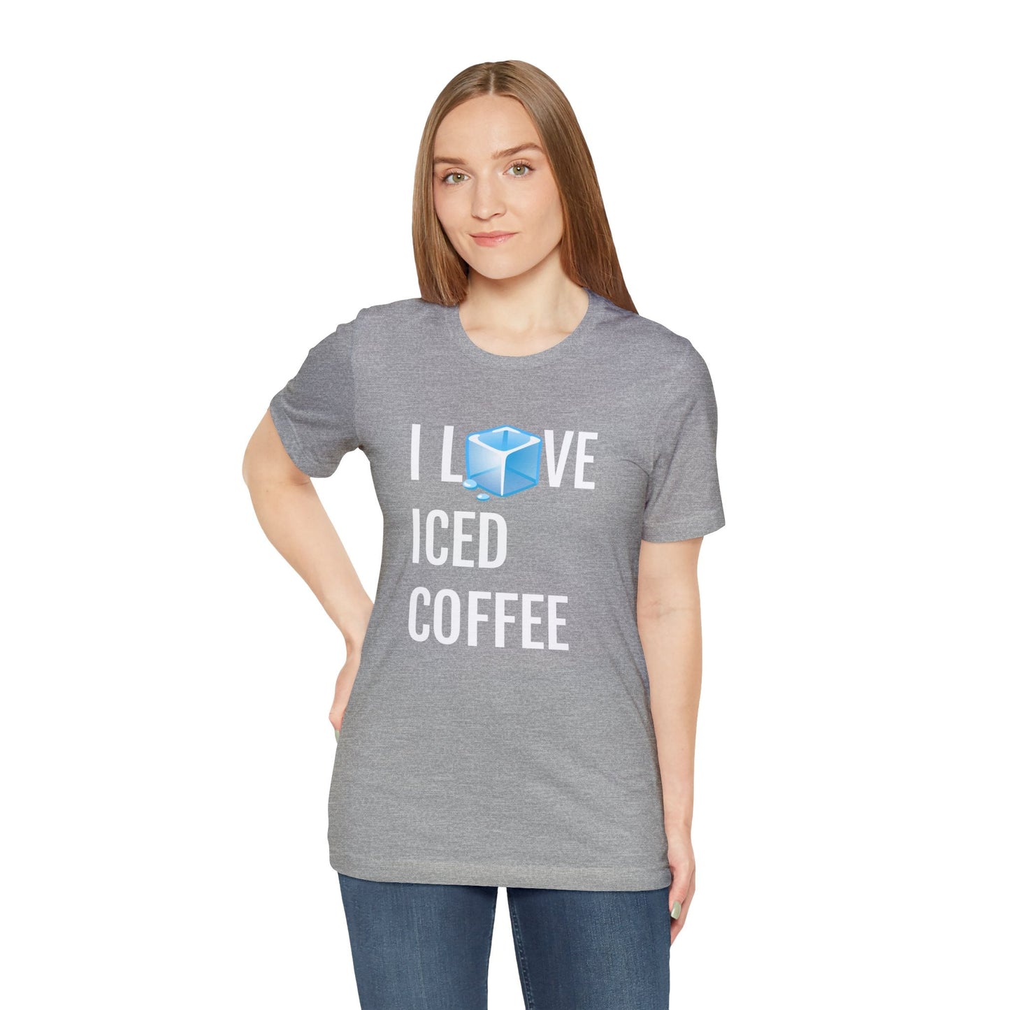 T-Shirt Text Shirt for Men & Women Black Bella Canvas Shirts for Tshirt Outfit Aesthetic Coffee Iced Latter Petrova Designs