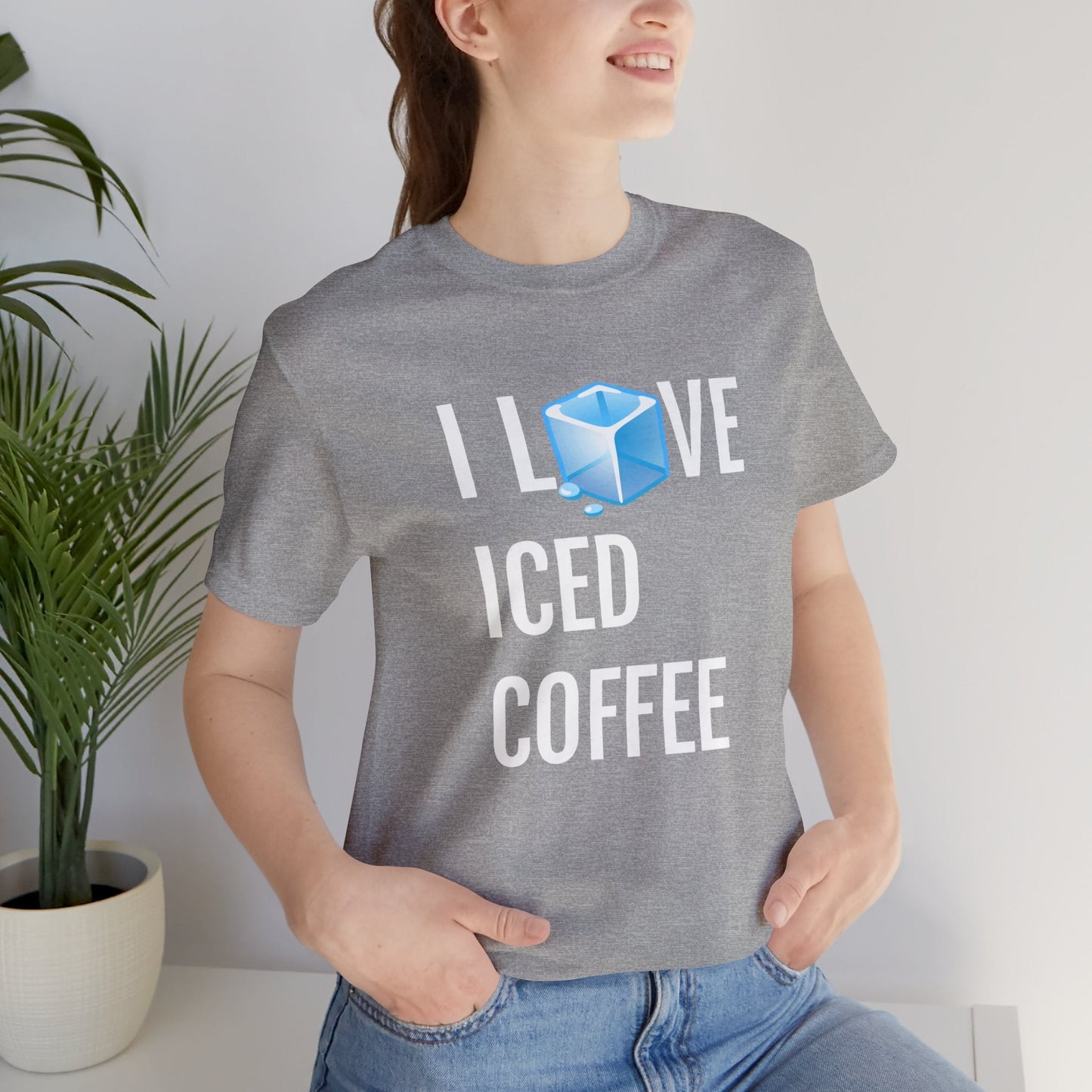 T-Shirt Text Shirt for Men & Women Black Bella Canvas Shirts for Tshirt Outfit Aesthetic Coffee Iced Latter Petrova Designs