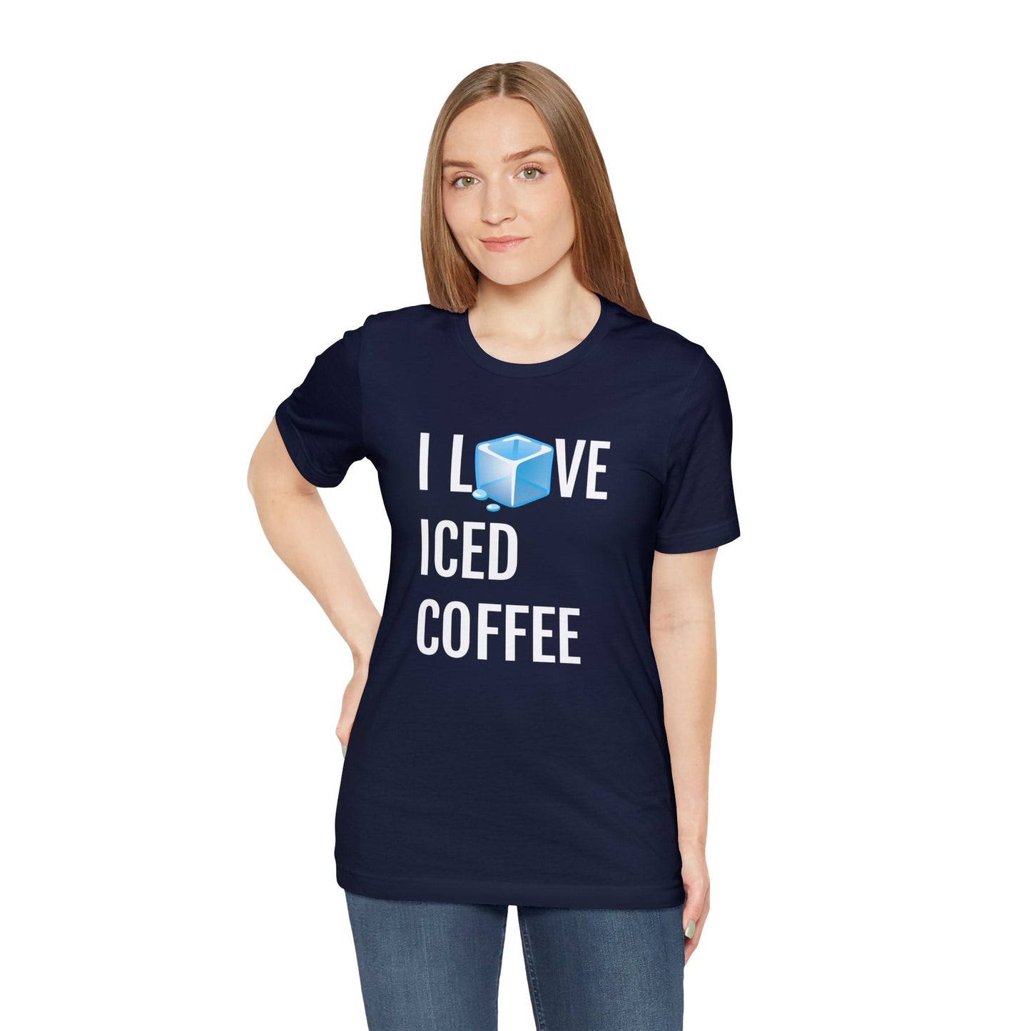 T-Shirt Text Shirt for Men & Women Black Bella Canvas Shirts for Tshirt Outfit Aesthetic Coffee Iced Latter Petrova Designs