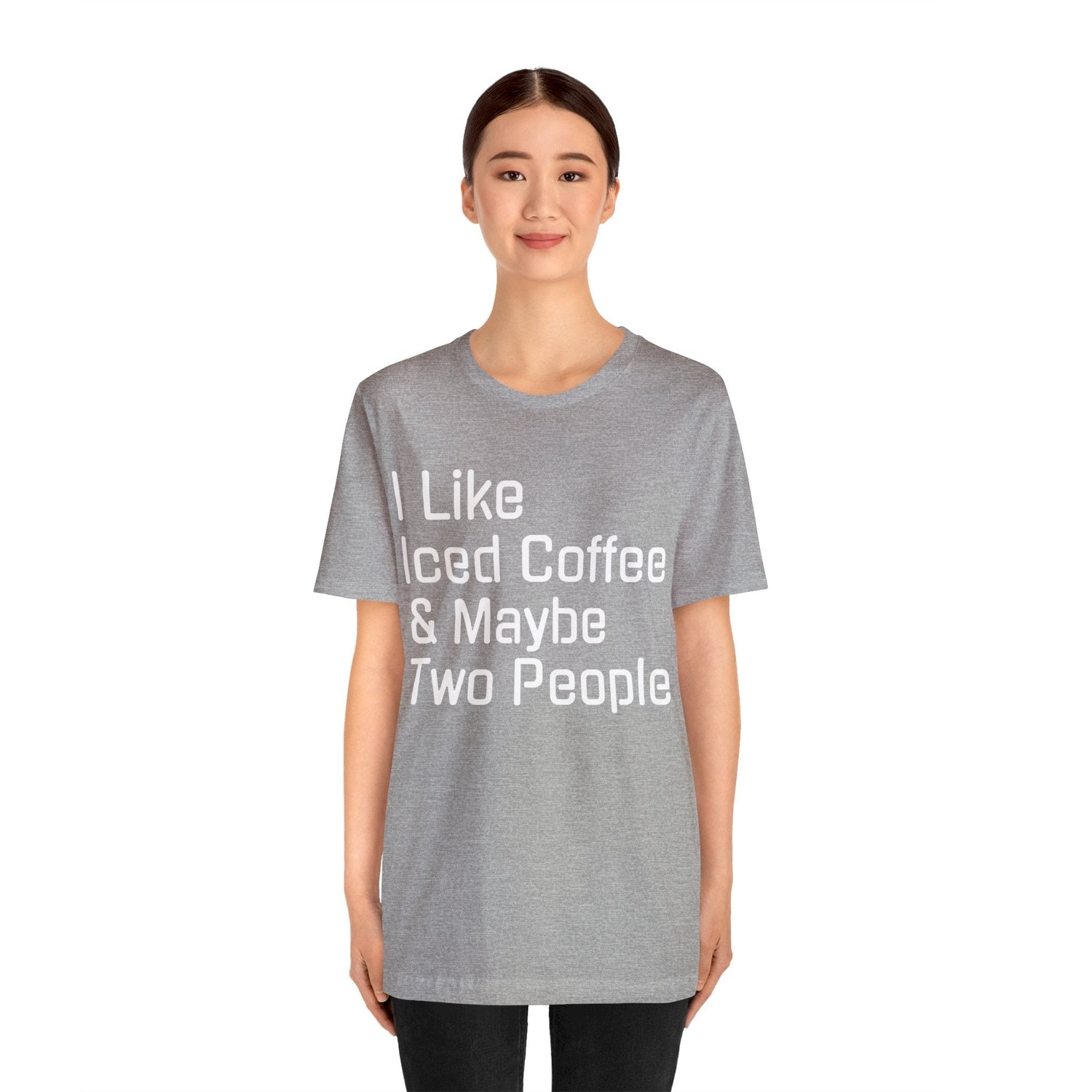 T-Shirt Text Shirt for Men & Women Black Bella Canvas Shirts for Tshirt Outfit Aesthetic Coffee Iced Petrova Designs