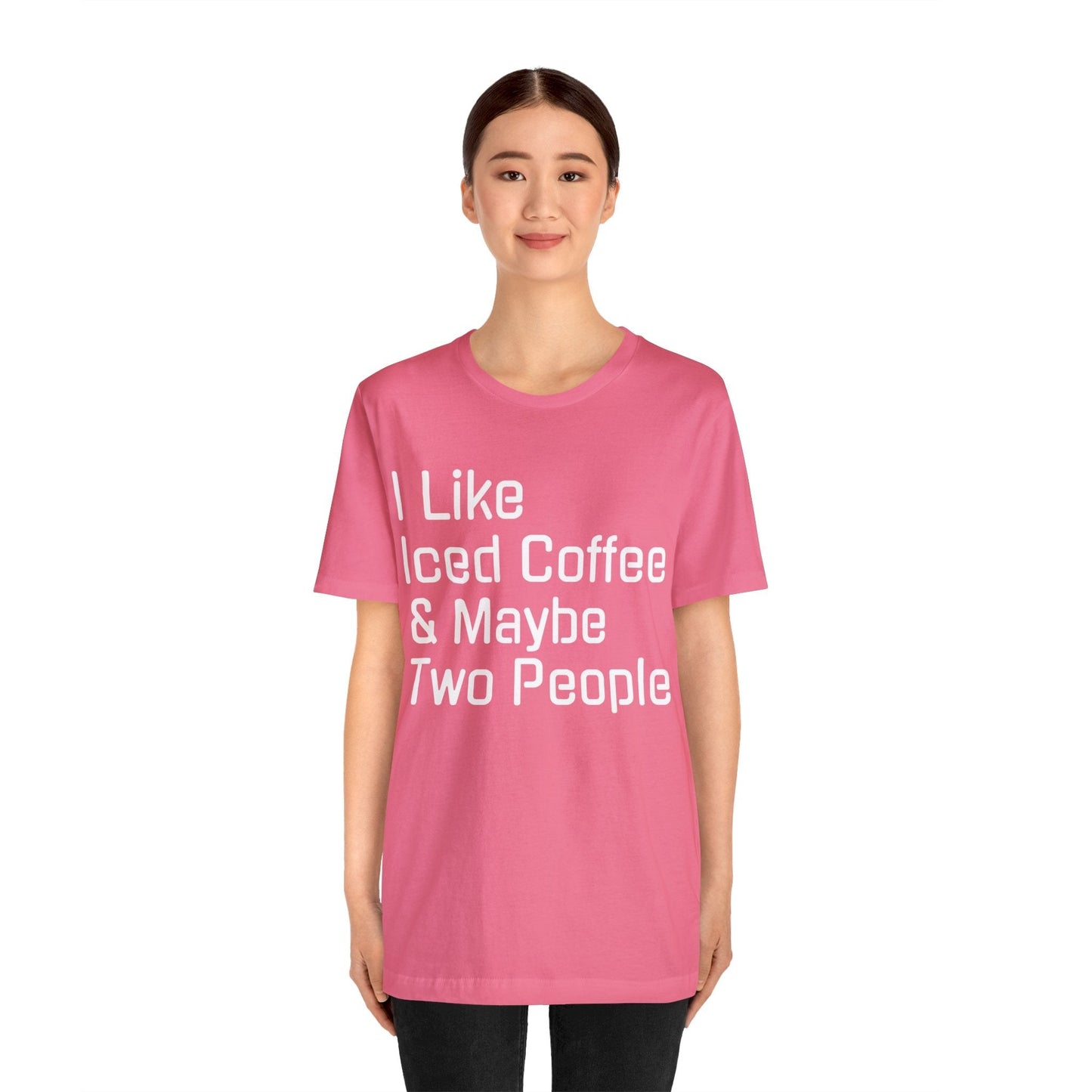 T-Shirt Text Shirt for Men & Women Black Bella Canvas Shirts for Tshirt Outfit Aesthetic Coffee Iced Petrova Designs