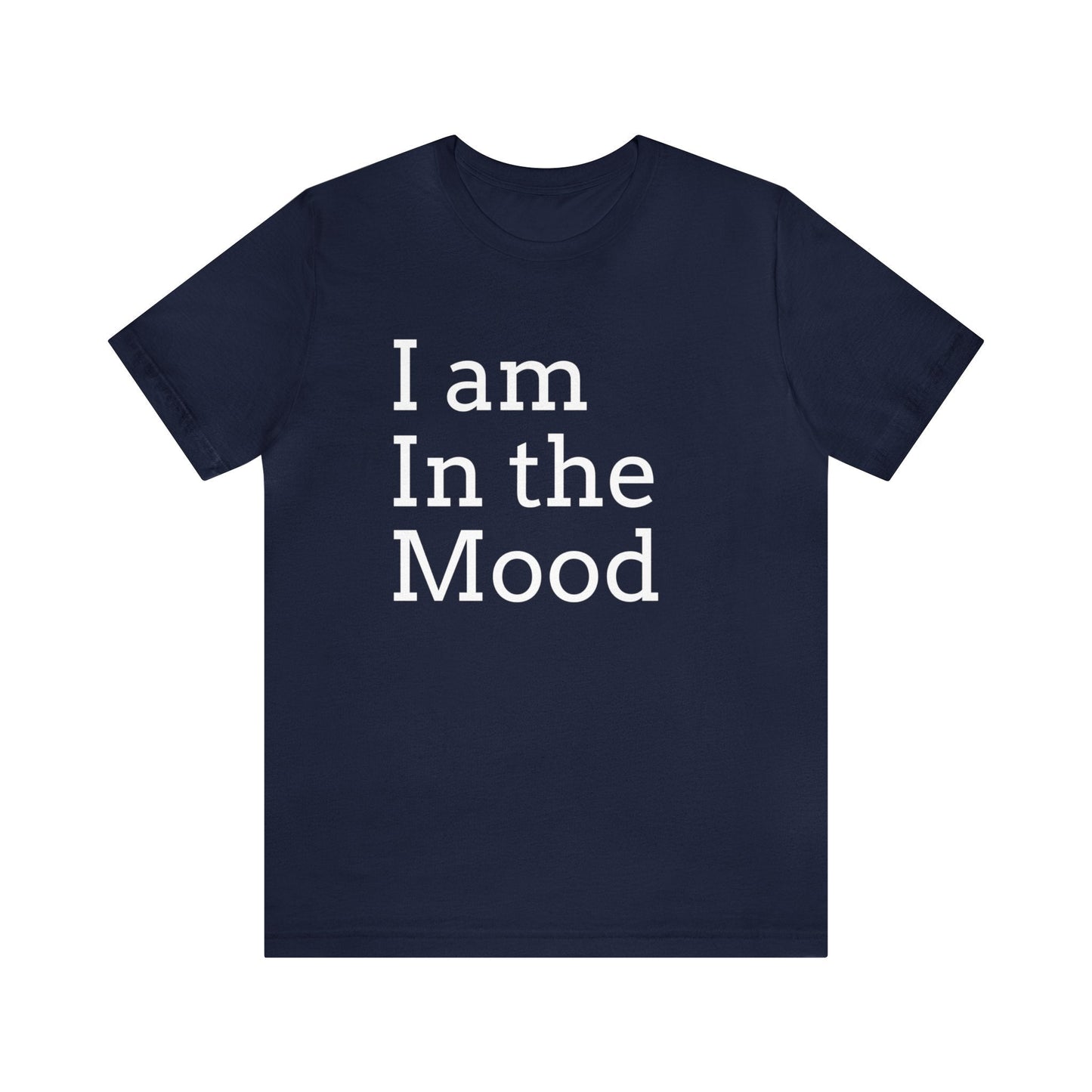 Navy T-Shirt Text Shirt for Men & Women Black Bella Canvas Shirts for Tshirt Outfit Aesthetic Cool Mood Petrova Designs