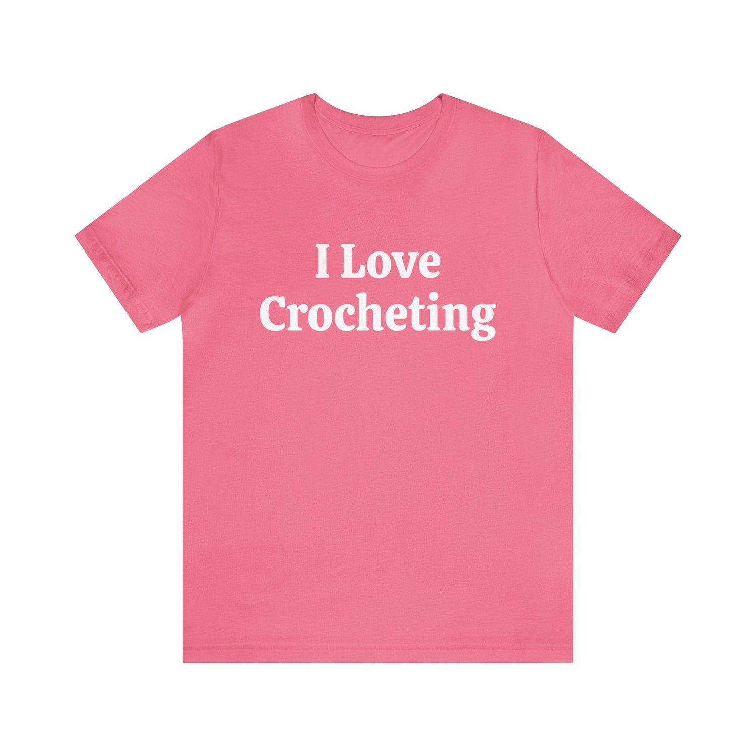 Charity Pink T-Shirt Text Shirt for Men & Women Black Bella Canvas Shirts for Tshirt Outfit Aesthetic Crocheter Quilter Petrova Designs