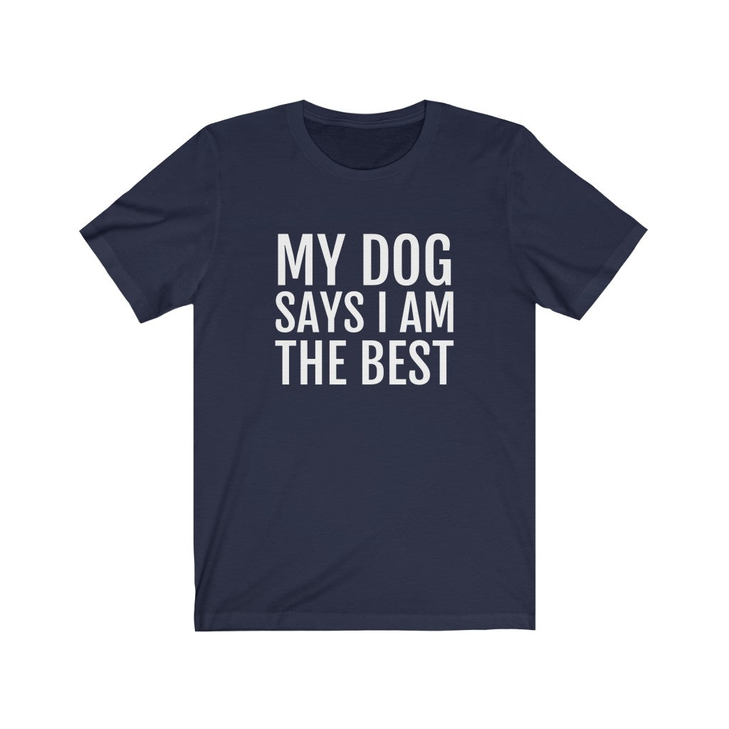 Navy T-Shirt Text Shirt for Men & Women Black Bella Canvas Shirts for Tshirt Outfit Aesthetic Dog Mom Dog Dad Petrova Designs