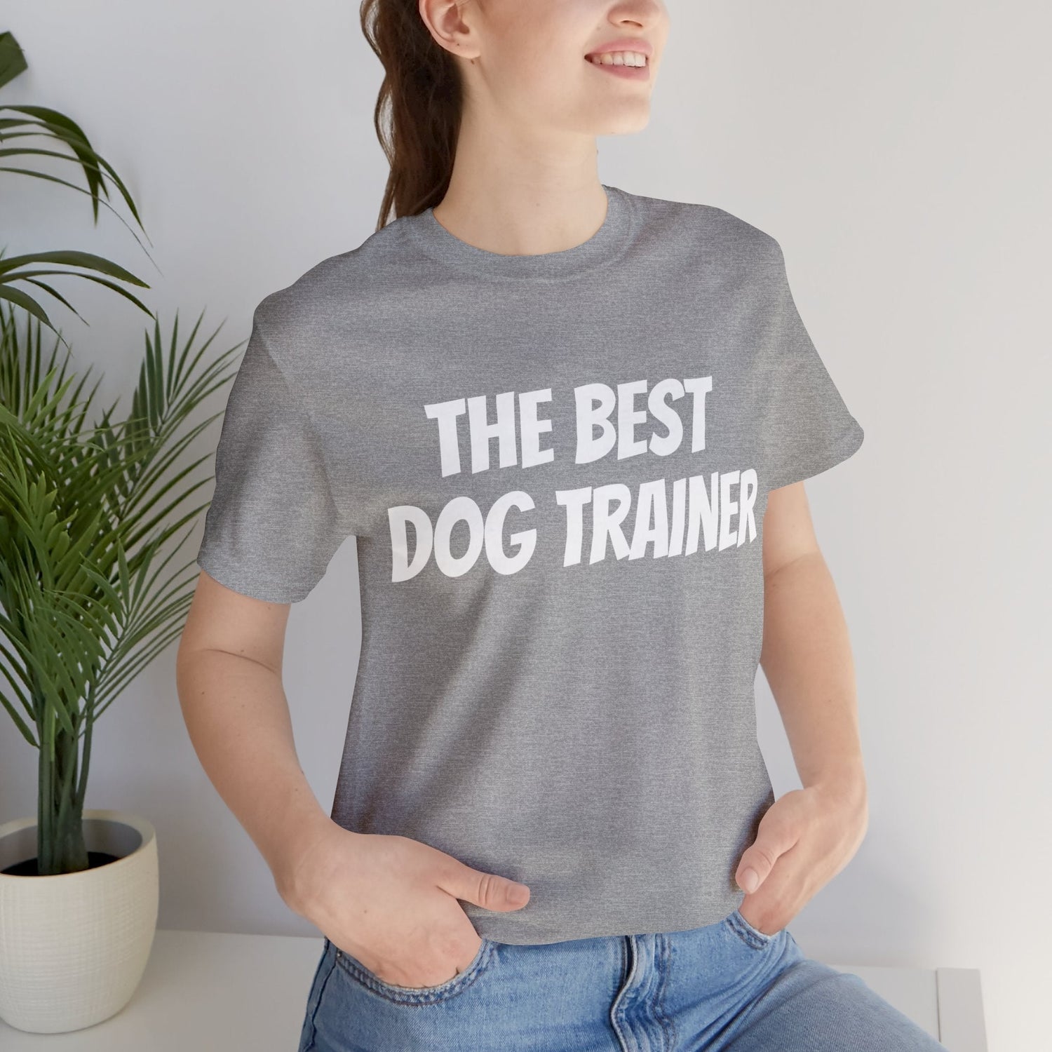 T-Shirt Text Shirt for Men & Women Black Bella Canvas Shirts for Tshirt Outfit Aesthetic Dog Trainer Petrova Designs