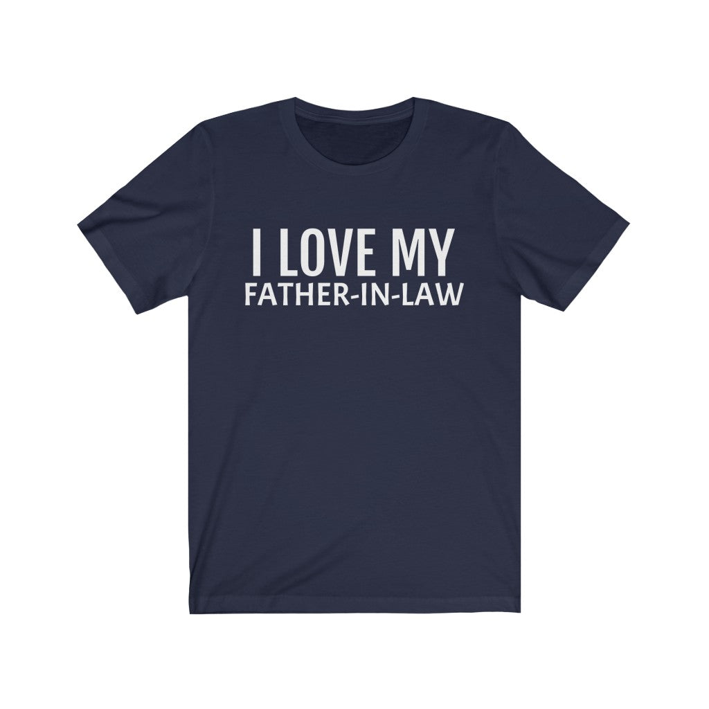 Navy T-Shirt Text Shirt for Men & Women Black Bella Canvas Shirts for Tshirt Outfit Aesthetic Father In Law Petrova Designs