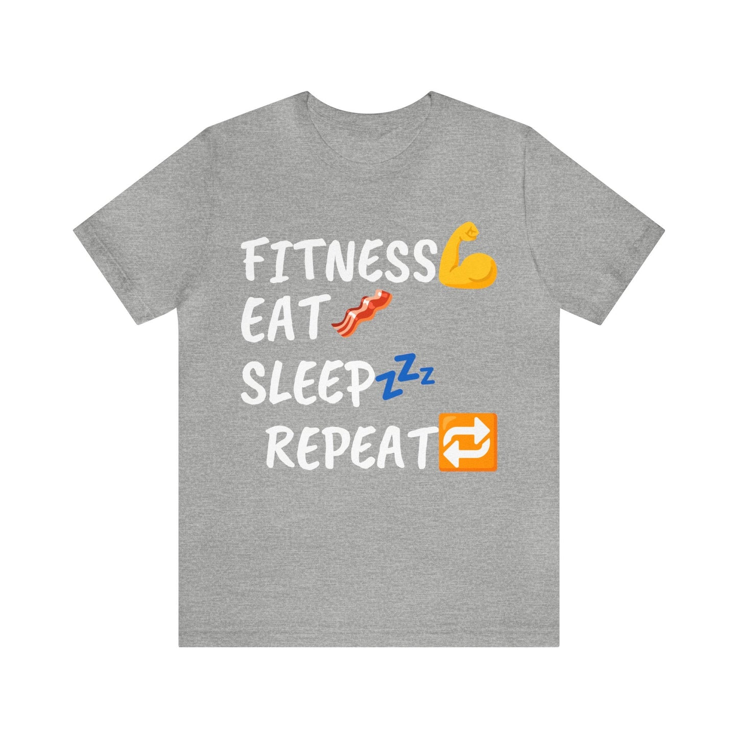 Athletic Heather T-Shirt Text Shirt for Men & Women Black Bella Canvas Shirts for Tshirt Outfit Aesthetic Fitness Gym Petrova Designs