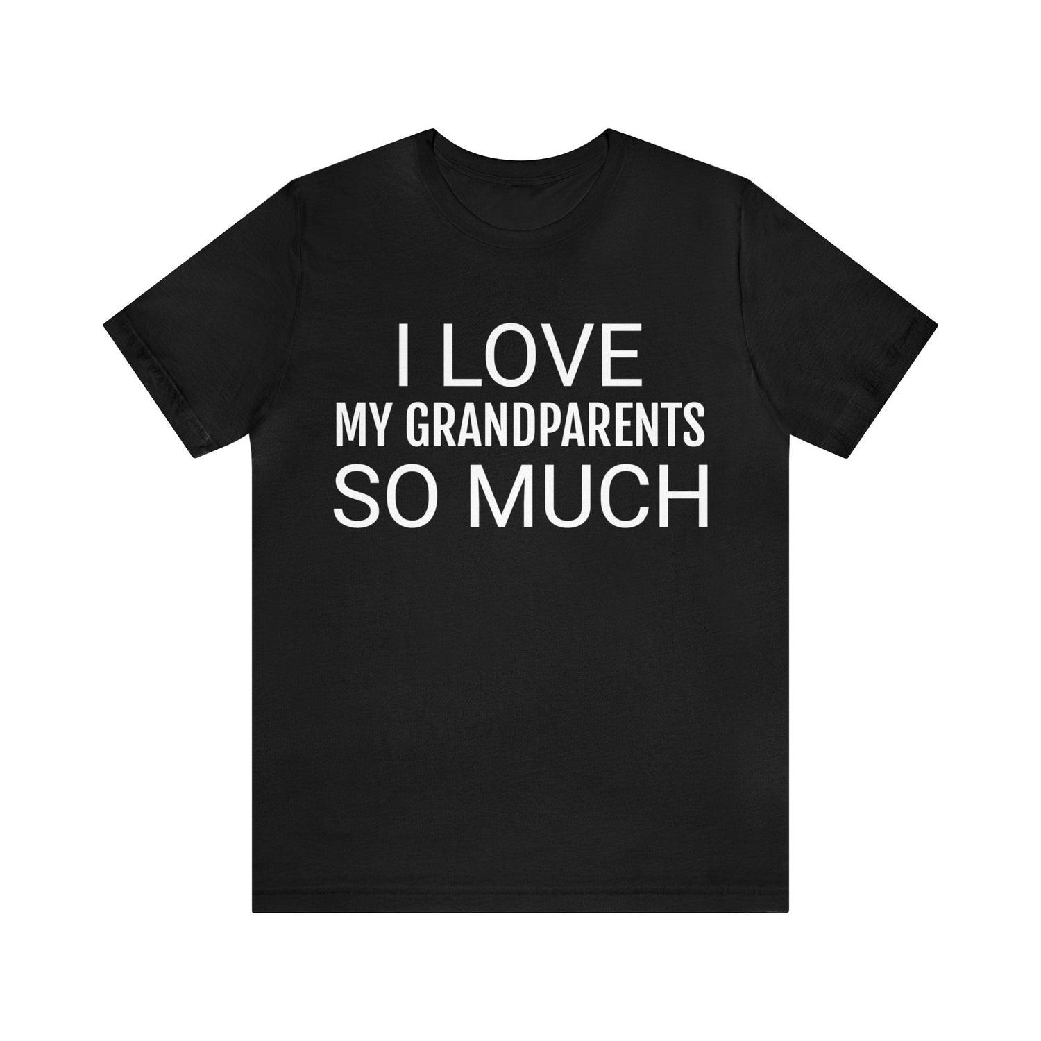 Black T-Shirt Text Shirt for Men & Women Black Bella Canvas Shirts for Tshirt Outfit Aesthetic Grandparents Petrova Designs