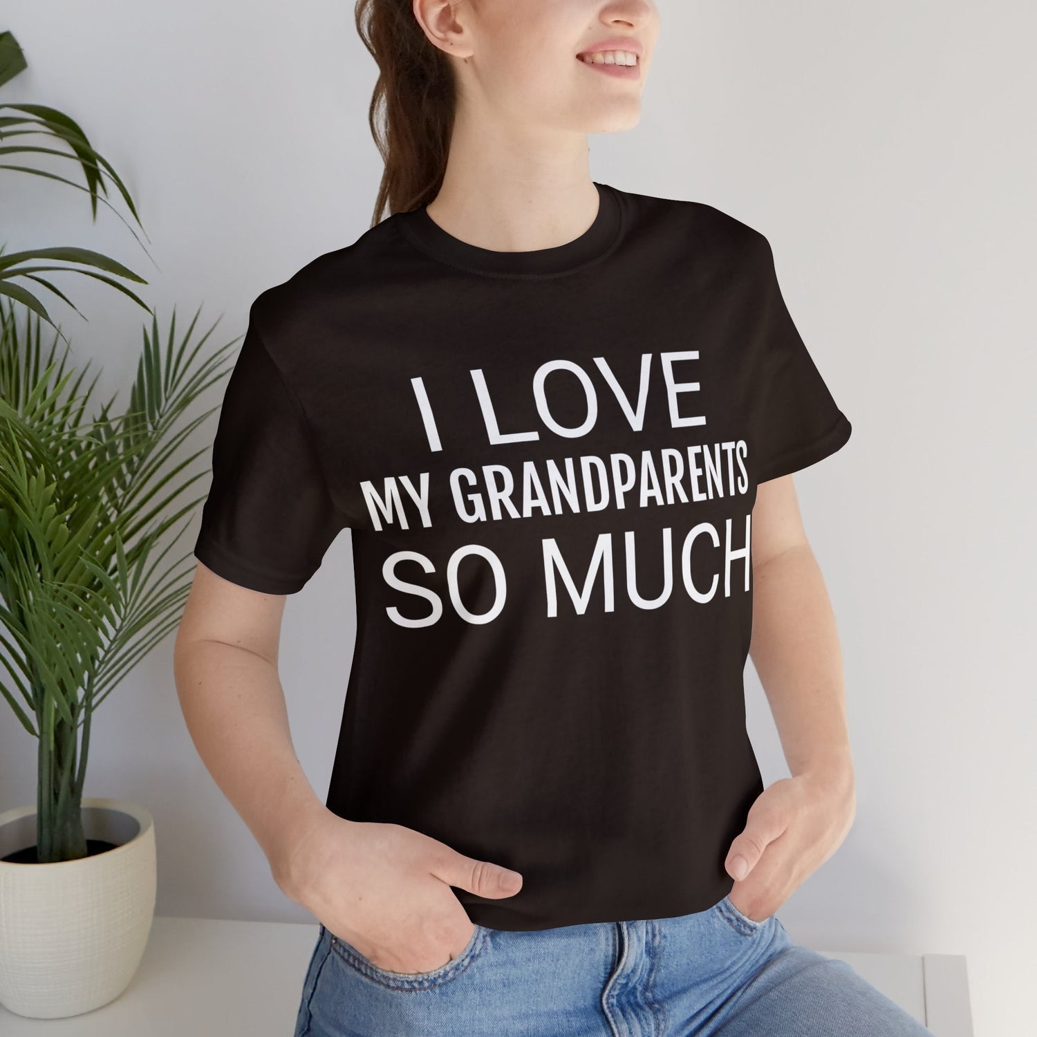 T-Shirt Text Shirt for Men & Women Black Bella Canvas Shirts for Tshirt Outfit Aesthetic Grandparents Petrova Designs