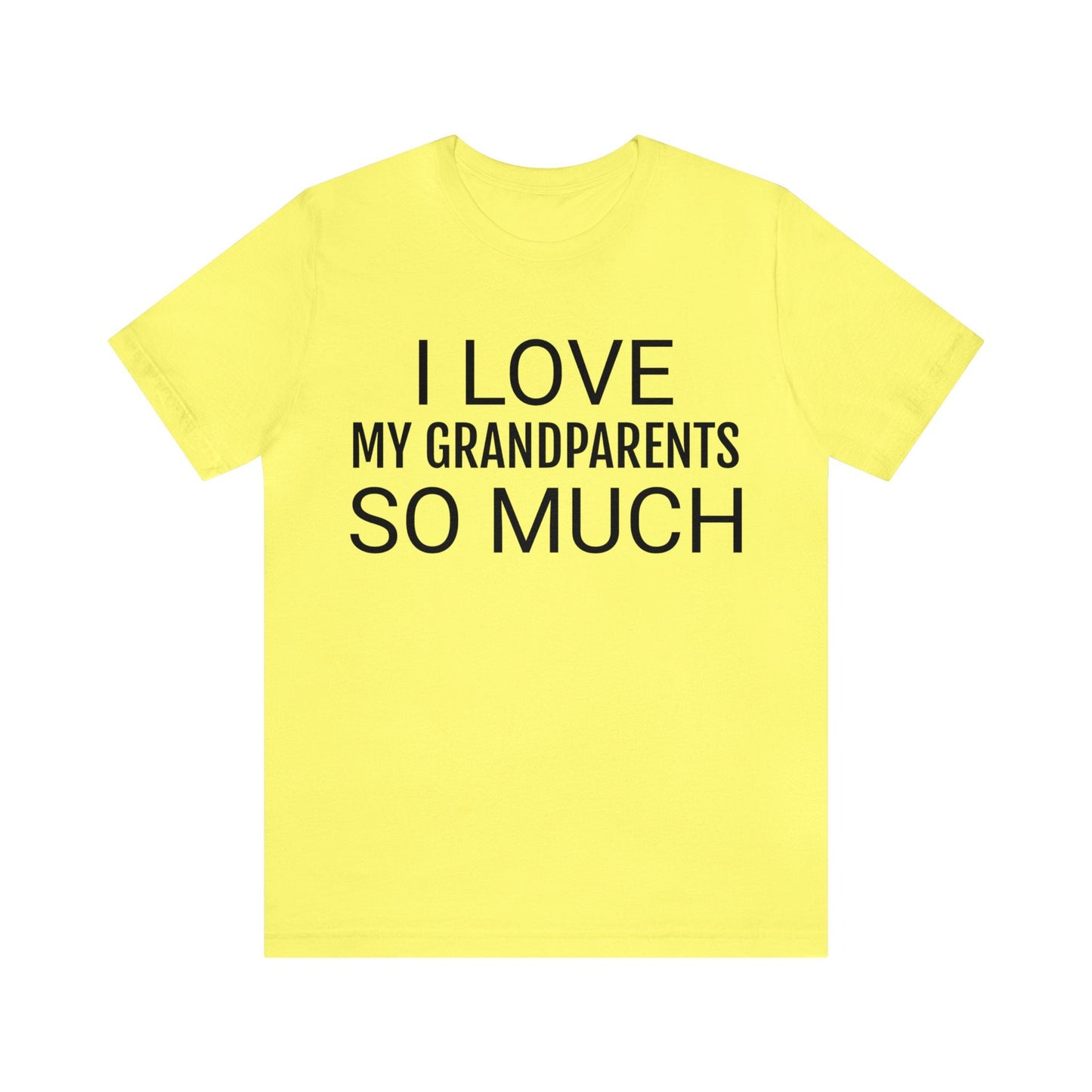 Yellow T-Shirt Text Shirt for Men & Women Black Bella Canvas Shirts for Tshirt Outfit Aesthetic Grandparents Petrova Designs