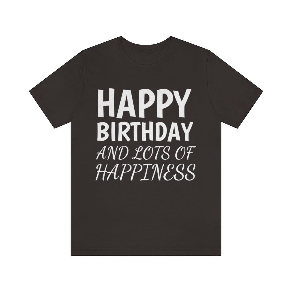 Brown T-Shirt Text Shirt for Men & Women Black Bella Canvas Shirts for Tshirt Outfit Aesthetic Happy Birthday Petrova Designs