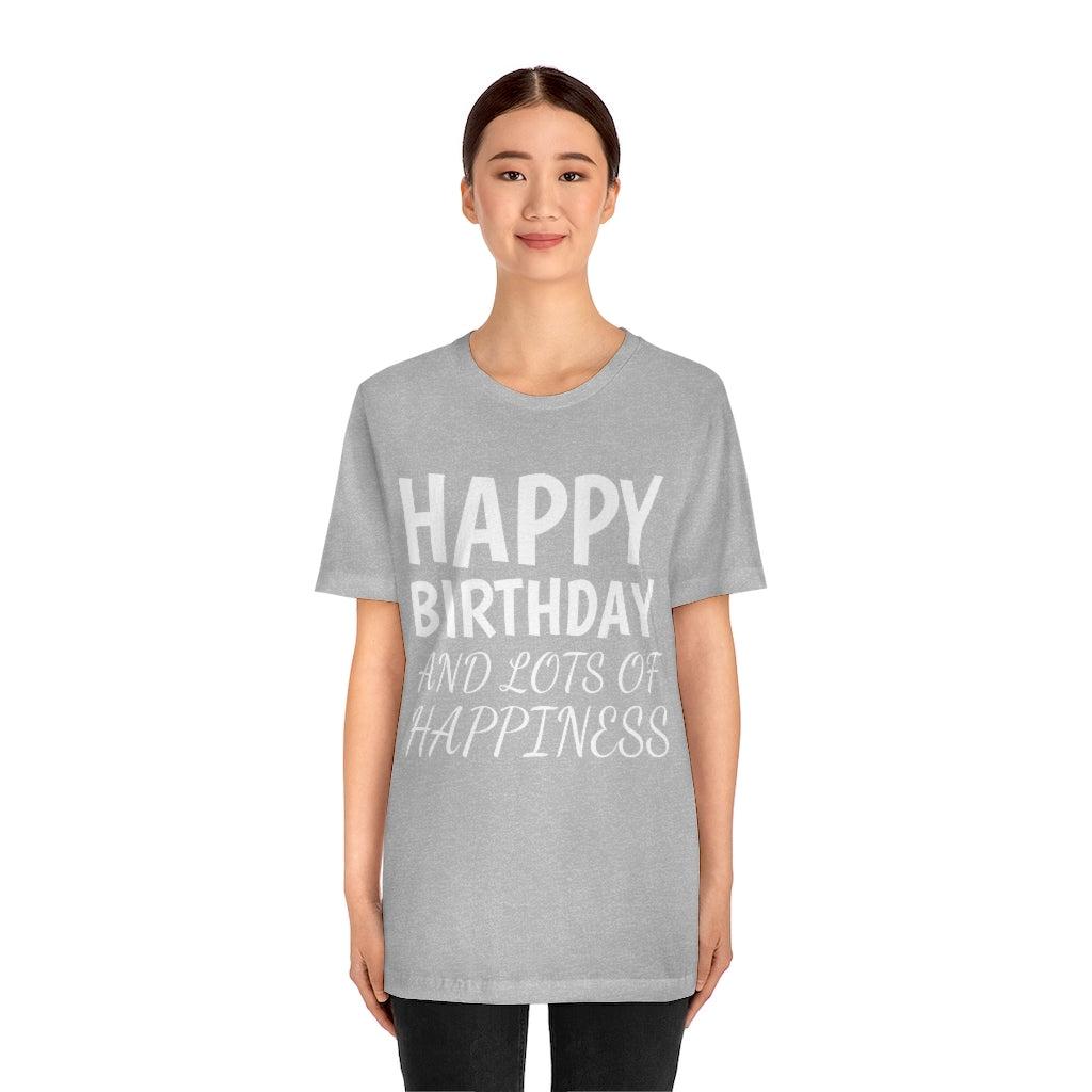 T-Shirt Text Shirt for Men & Women Black Bella Canvas Shirts for Tshirt Outfit Aesthetic Happy Birthday Petrova Designs