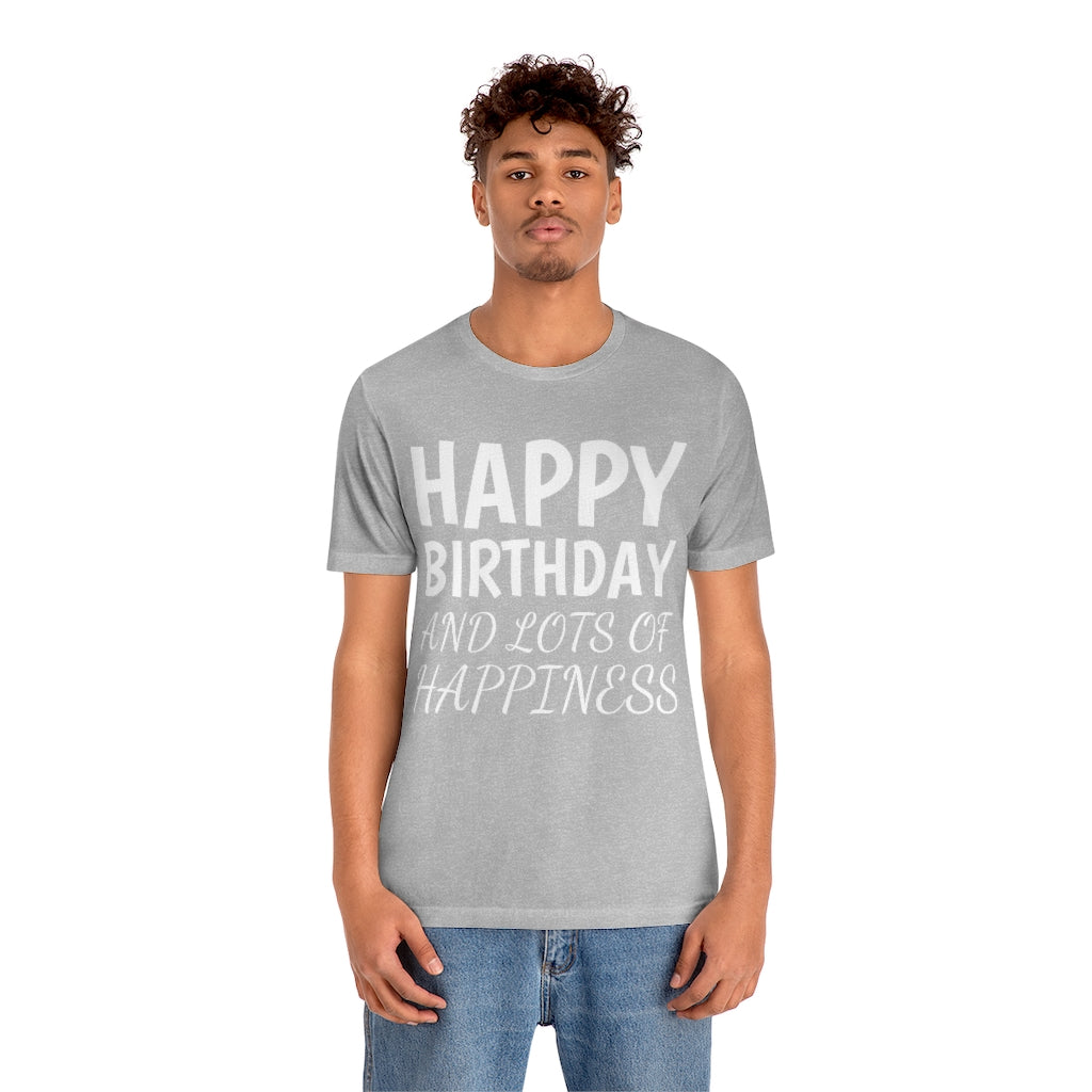 T-Shirt Text Shirt for Men & Women Black Bella Canvas Shirts for Tshirt Outfit Aesthetic Happy Birthday Petrova Designs