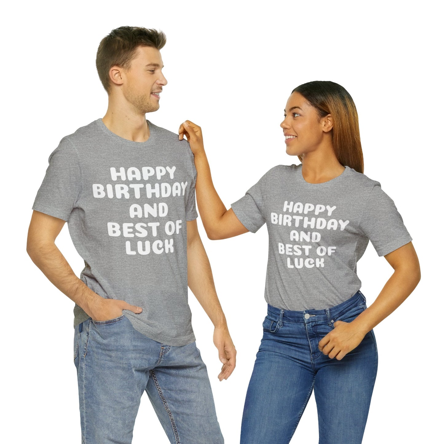 T-Shirt Text Shirt for Men & Women Black Bella Canvas Shirts for Tshirt Outfit Aesthetic Happy Birthday Petrova Designs