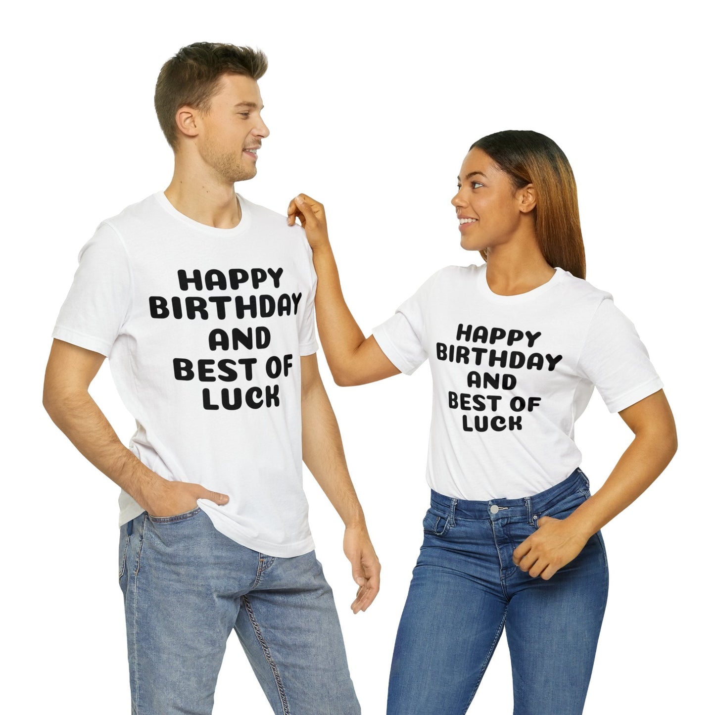 T-Shirt Text Shirt for Men & Women Black Bella Canvas Shirts for Tshirt Outfit Aesthetic Happy Birthday Petrova Designs