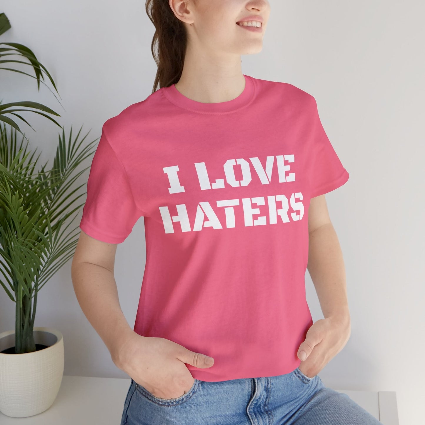 T-Shirt Text Shirt for Men & Women Black Bella Canvas Shirts for Tshirt Outfit Aesthetic Hater Petrova Designs